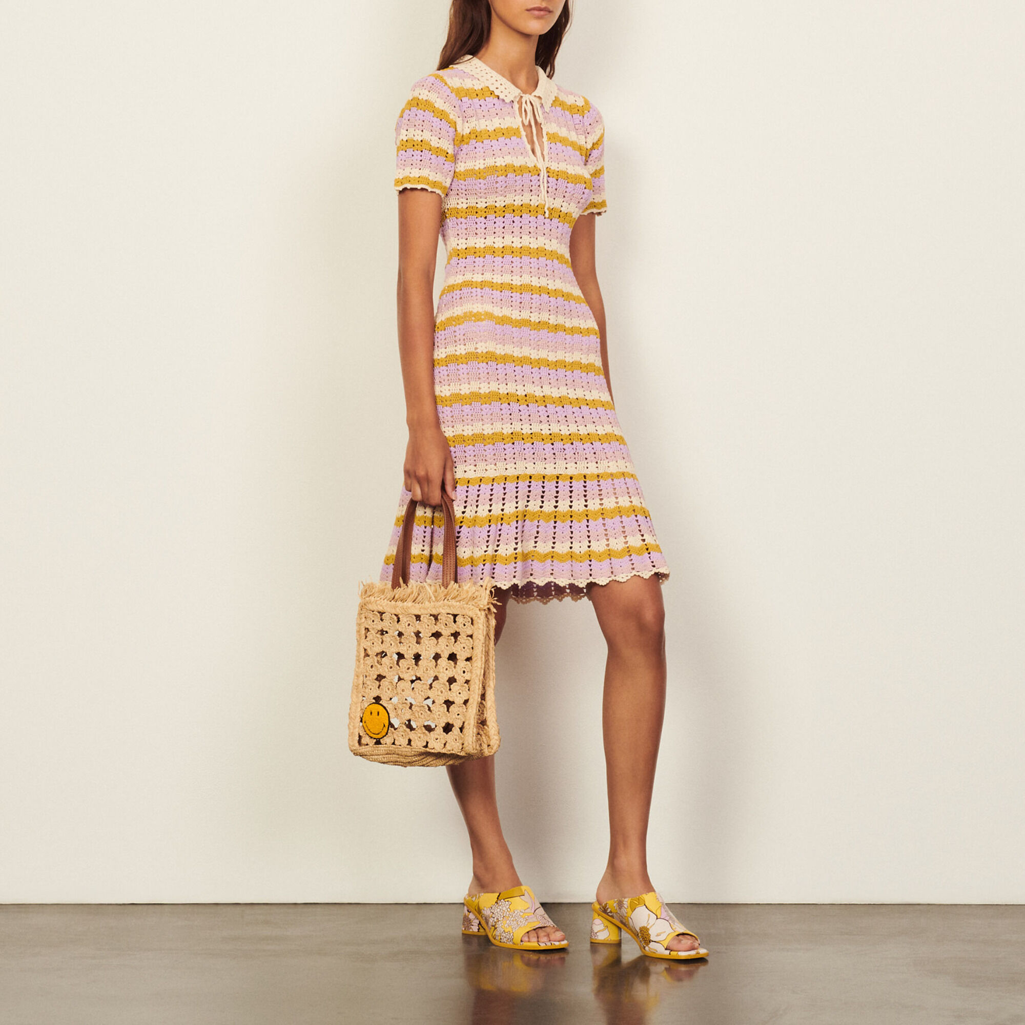 Robe sandro multicolore on sale