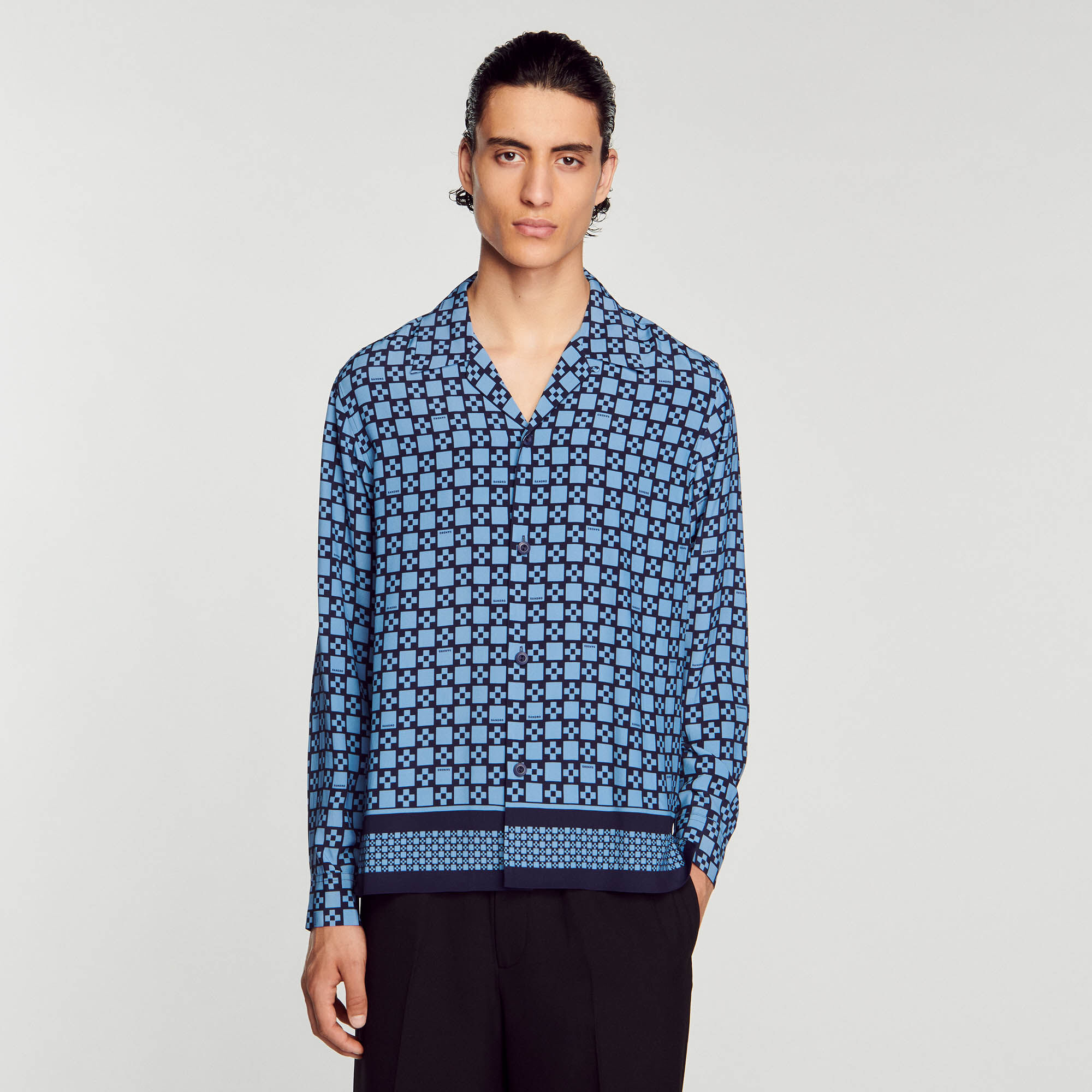 Sweat sandro 2025 bleu ciel