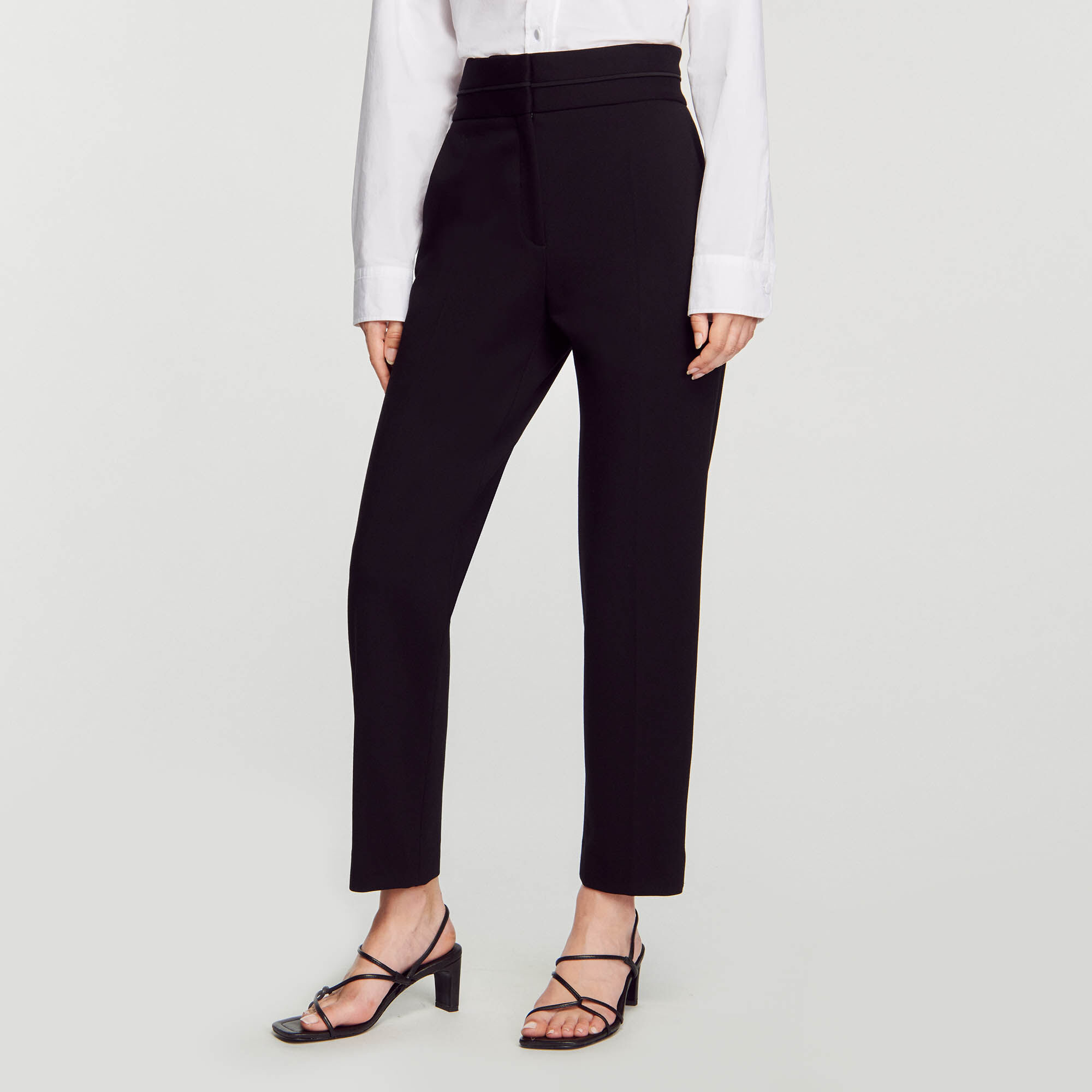 Pantalon noir femme taille haute 2025