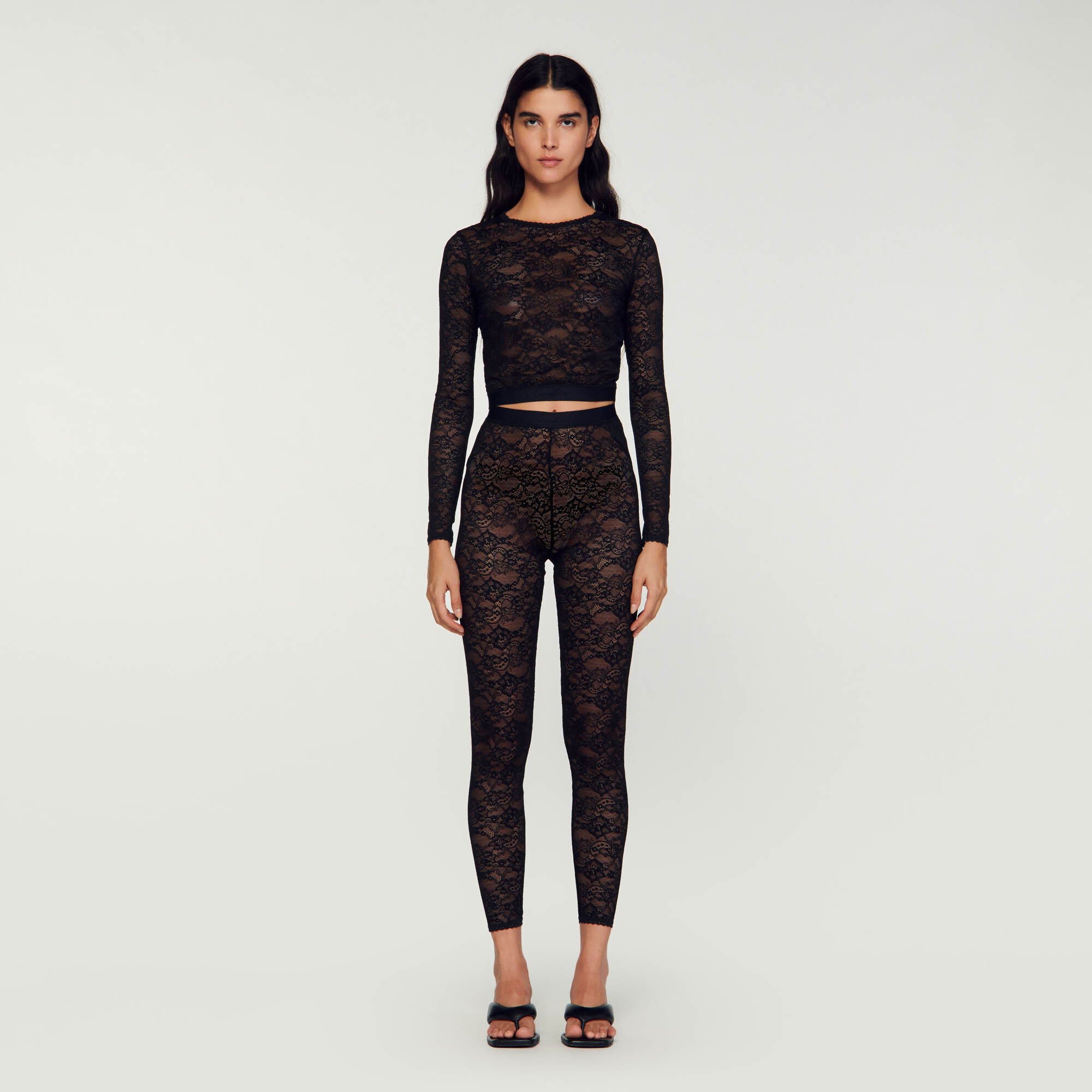 Legging sales en dentelle