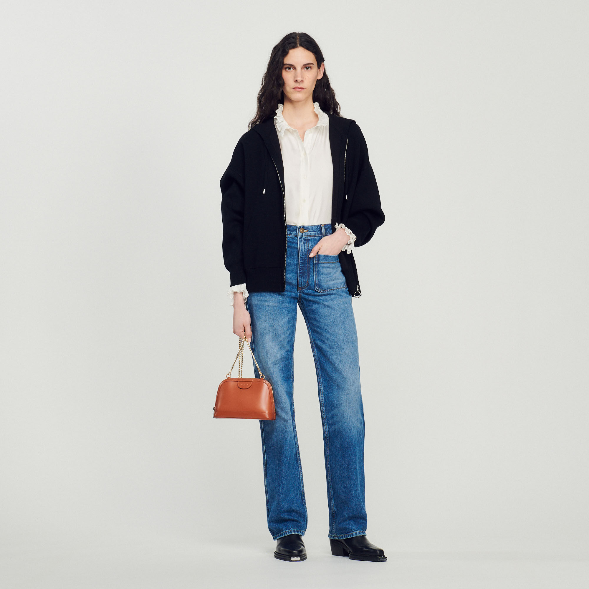 Jean flare d lav SFPJE00460 Jeans Sandro Paris
