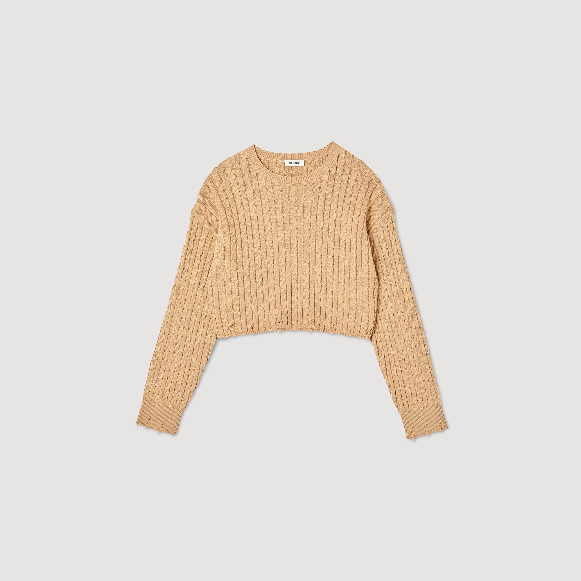 Pull court online large femme