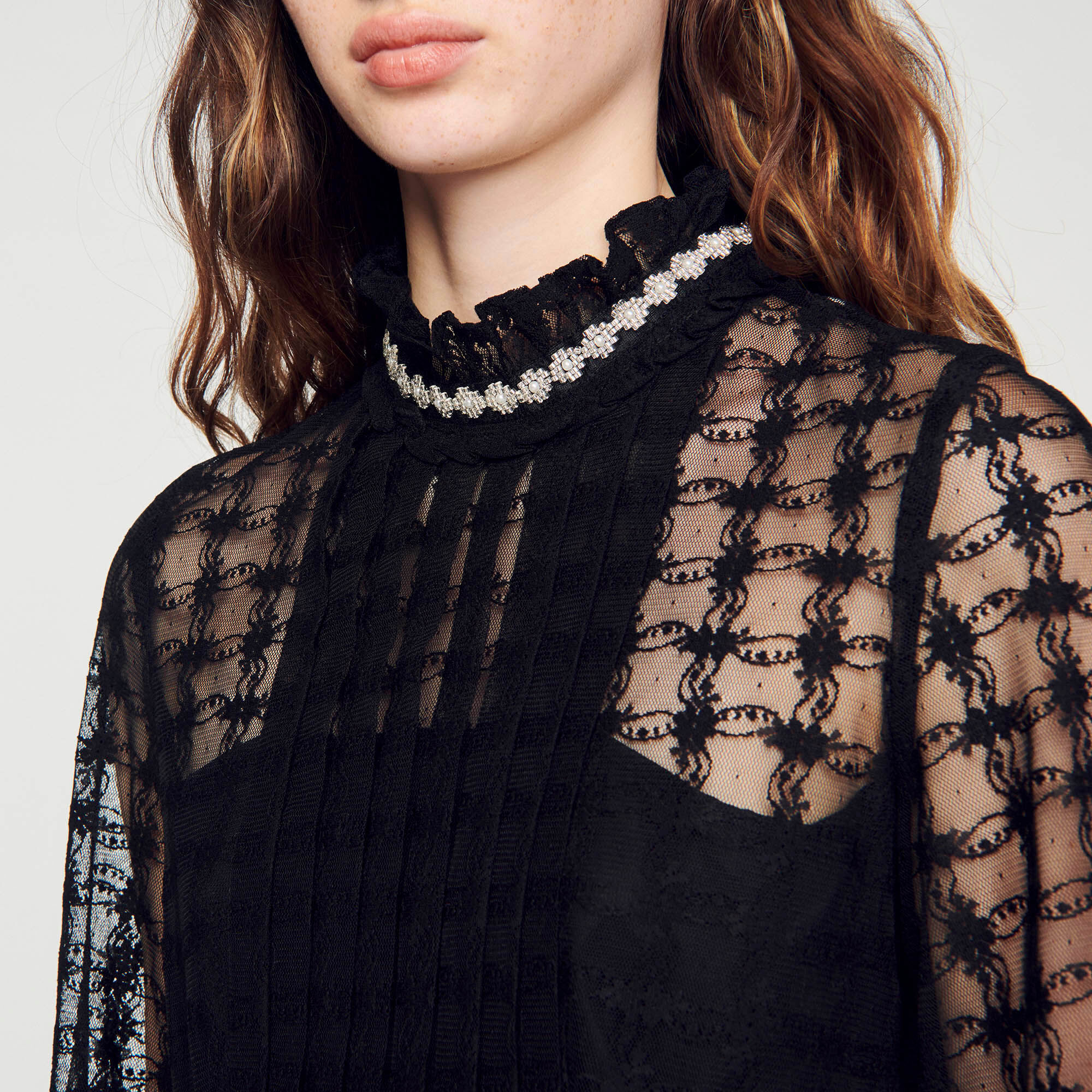 Sandro sale robe dentelle