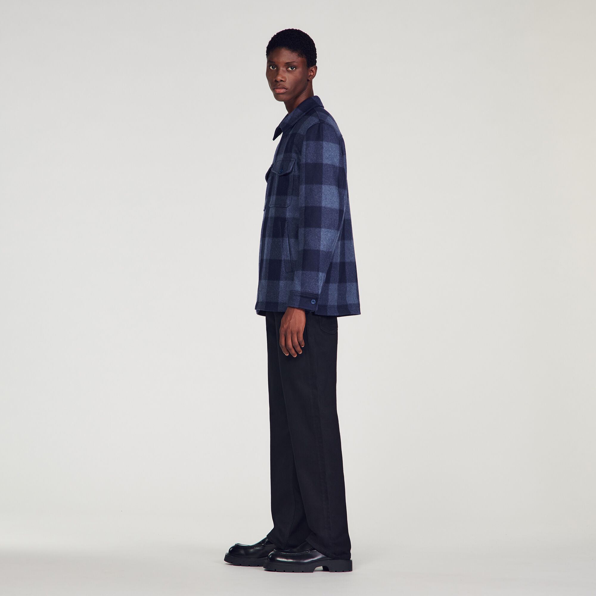Sandro veste 2025 carreaux
