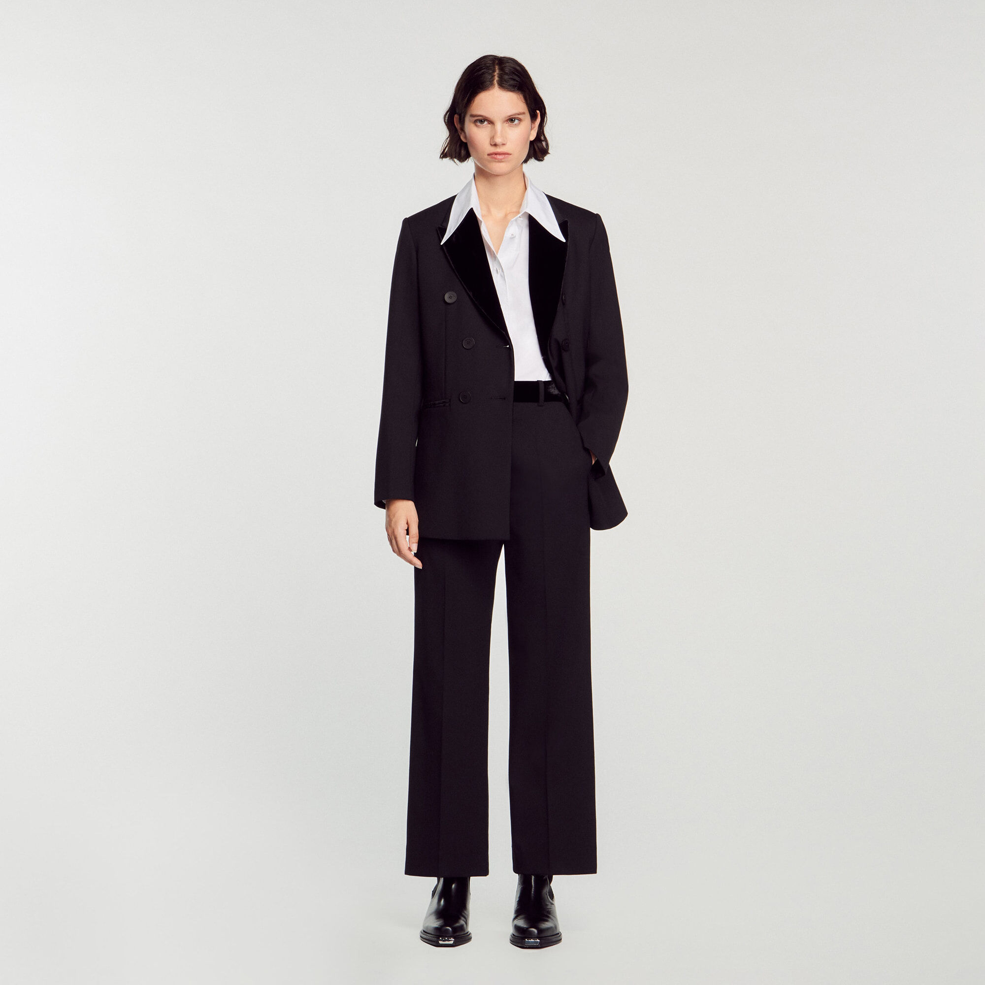 Pantalon droit costume femme shop