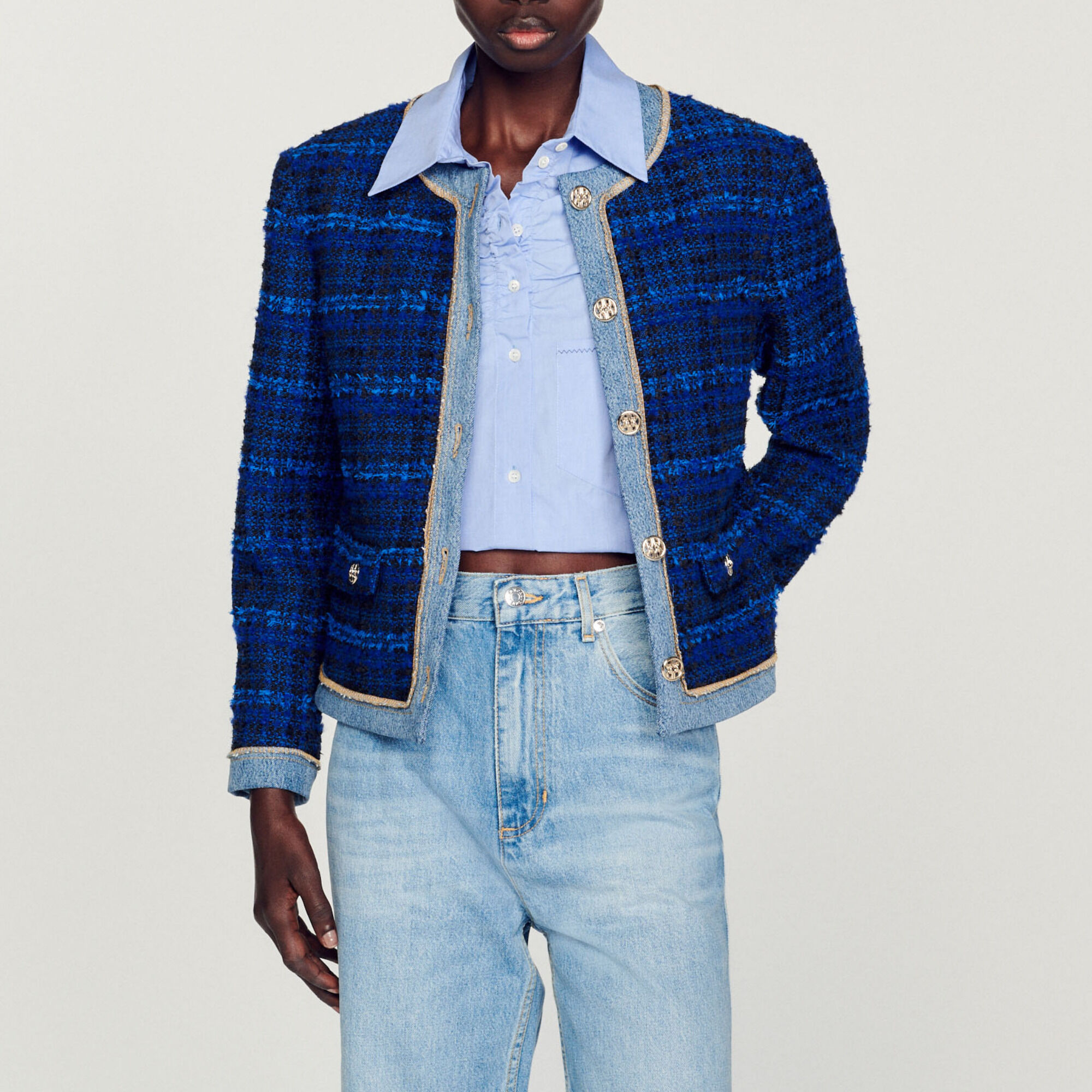 Sandro veste tweed store