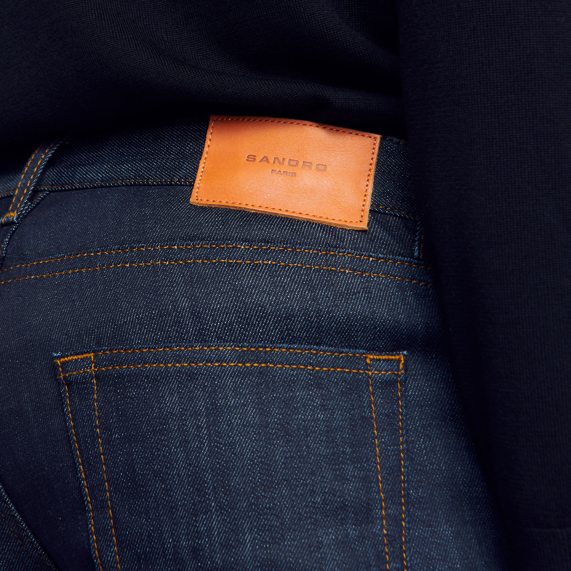 Jean troit avec d lavage Waterless SHPJE00131 Jeans Sandro Paris