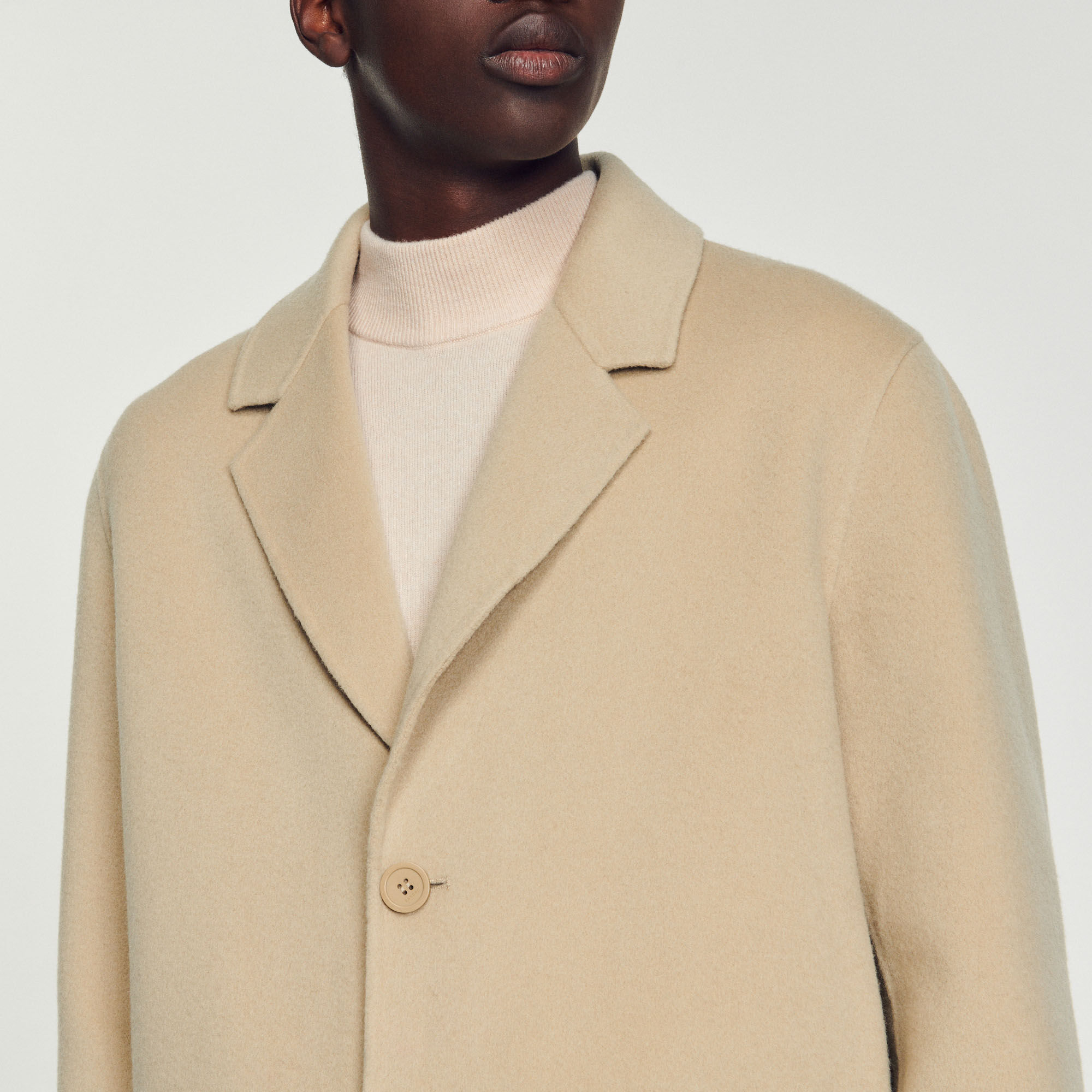 Manteau laine sandro sales