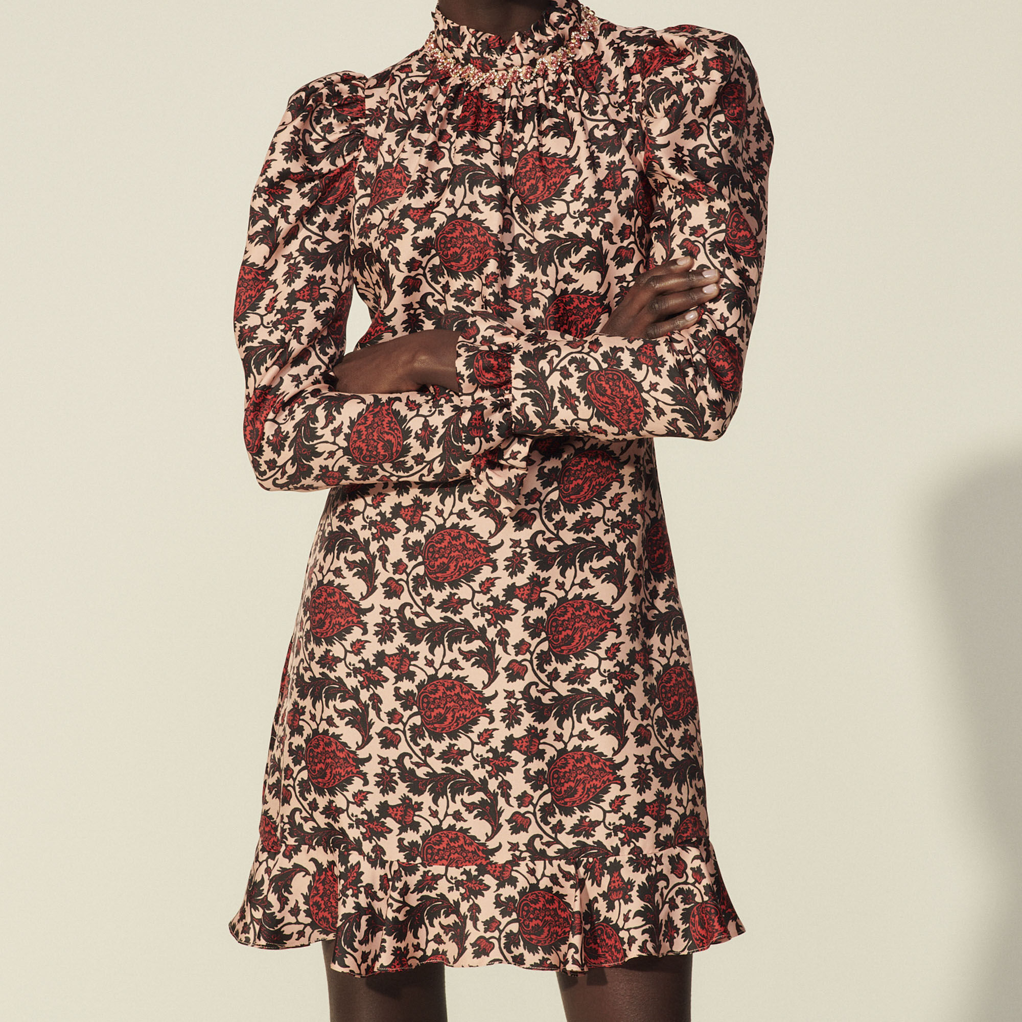 robe en soie sandro