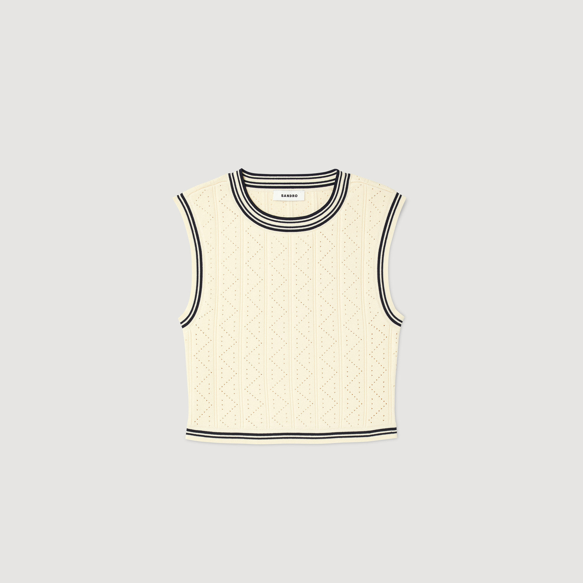 Pull court sans manches SFPPU01945 Pulls Cardigans Sandro Paris