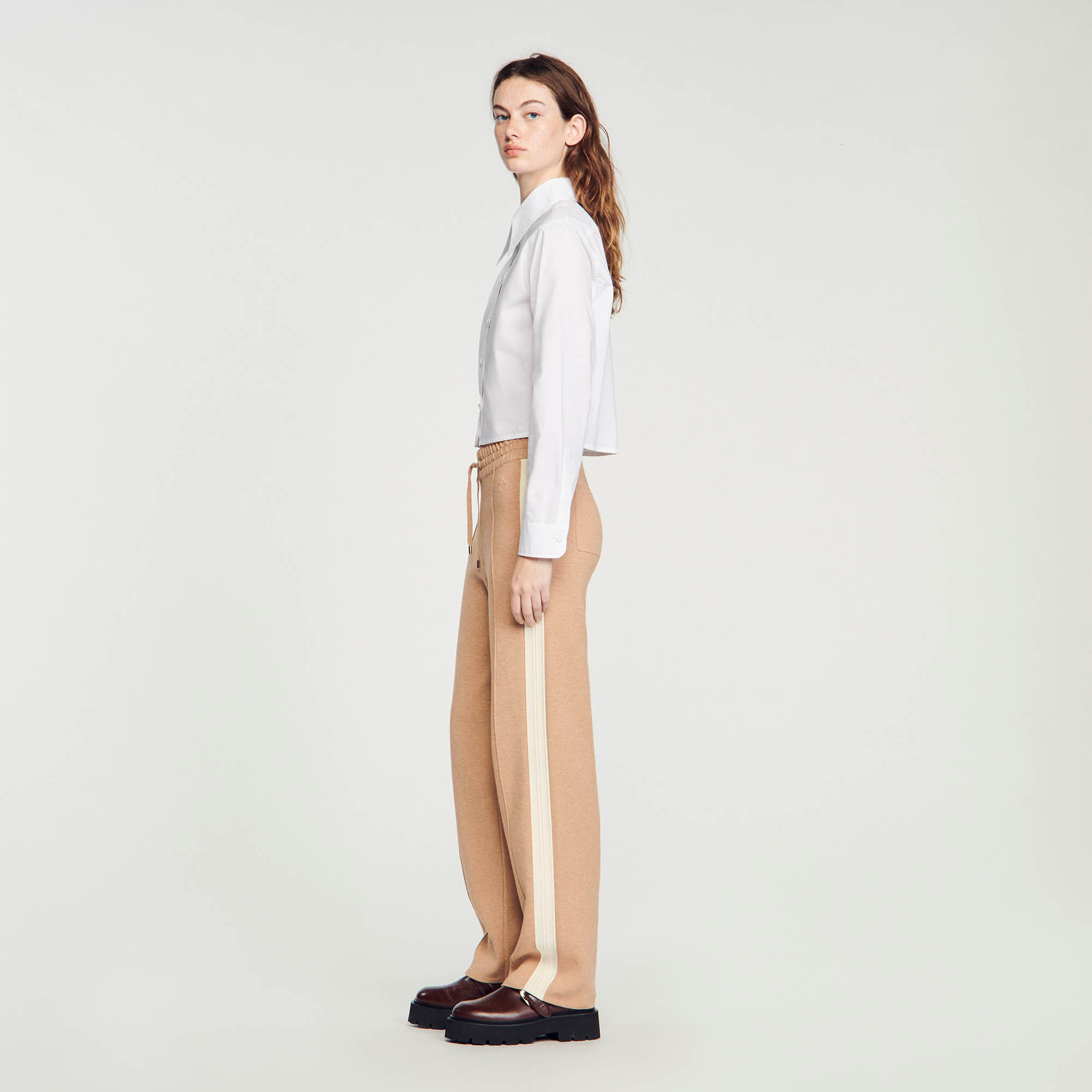 Jogging en maille SFPPA01212 Pantalons Sandro Paris