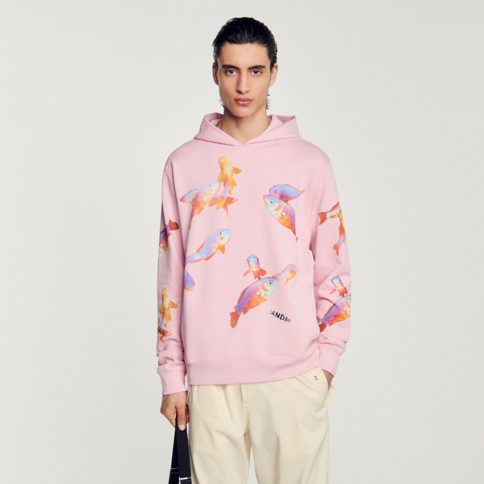 Sweatshirt imprim capuche SHPSW00589 Sweats Joggings Sandro