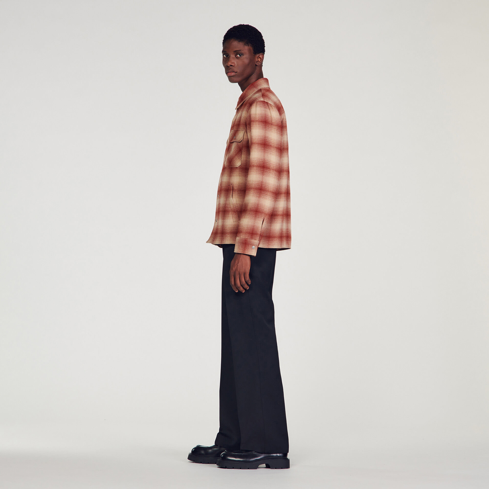 Manteau sandro carreaux deals