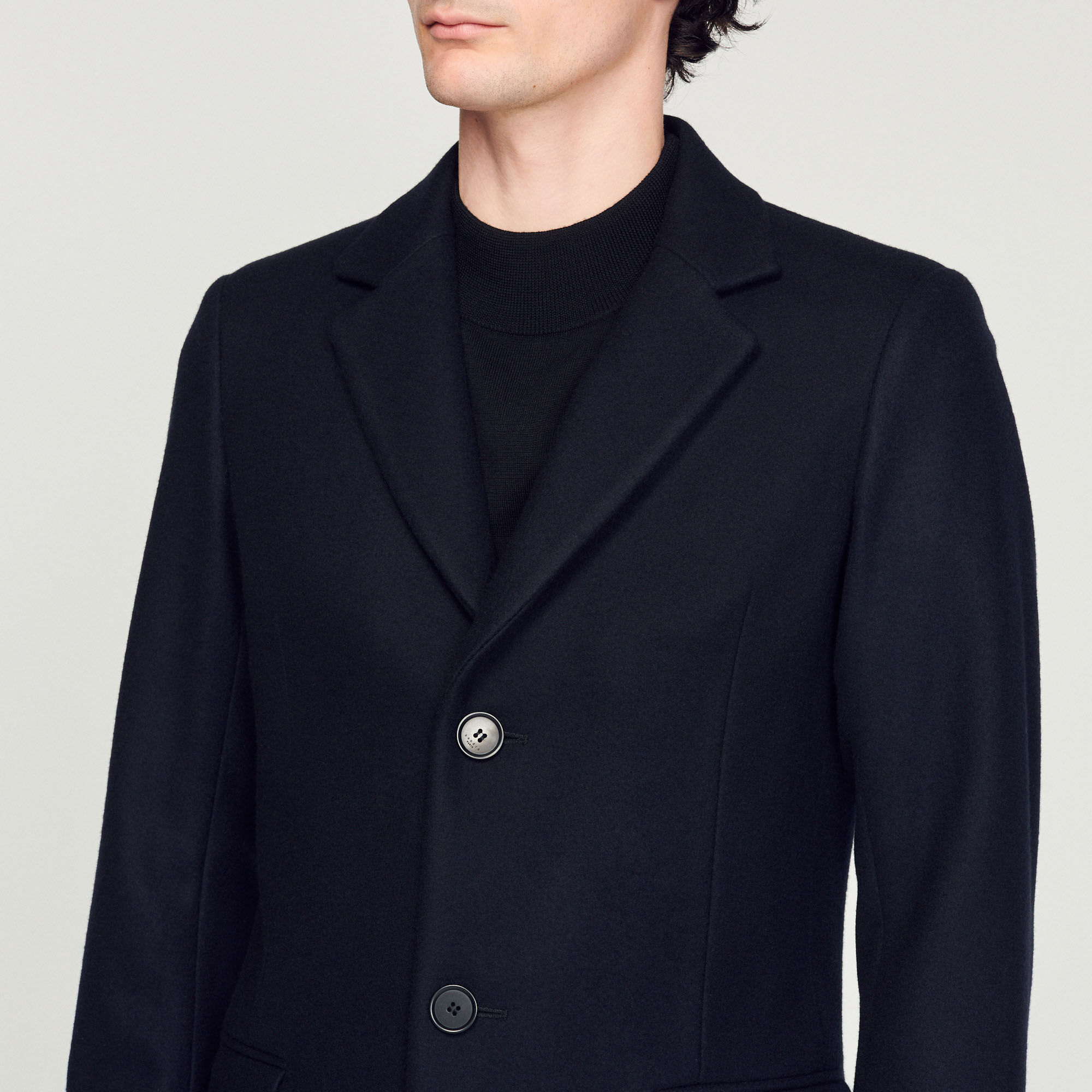 Manteau best sale laine sandro