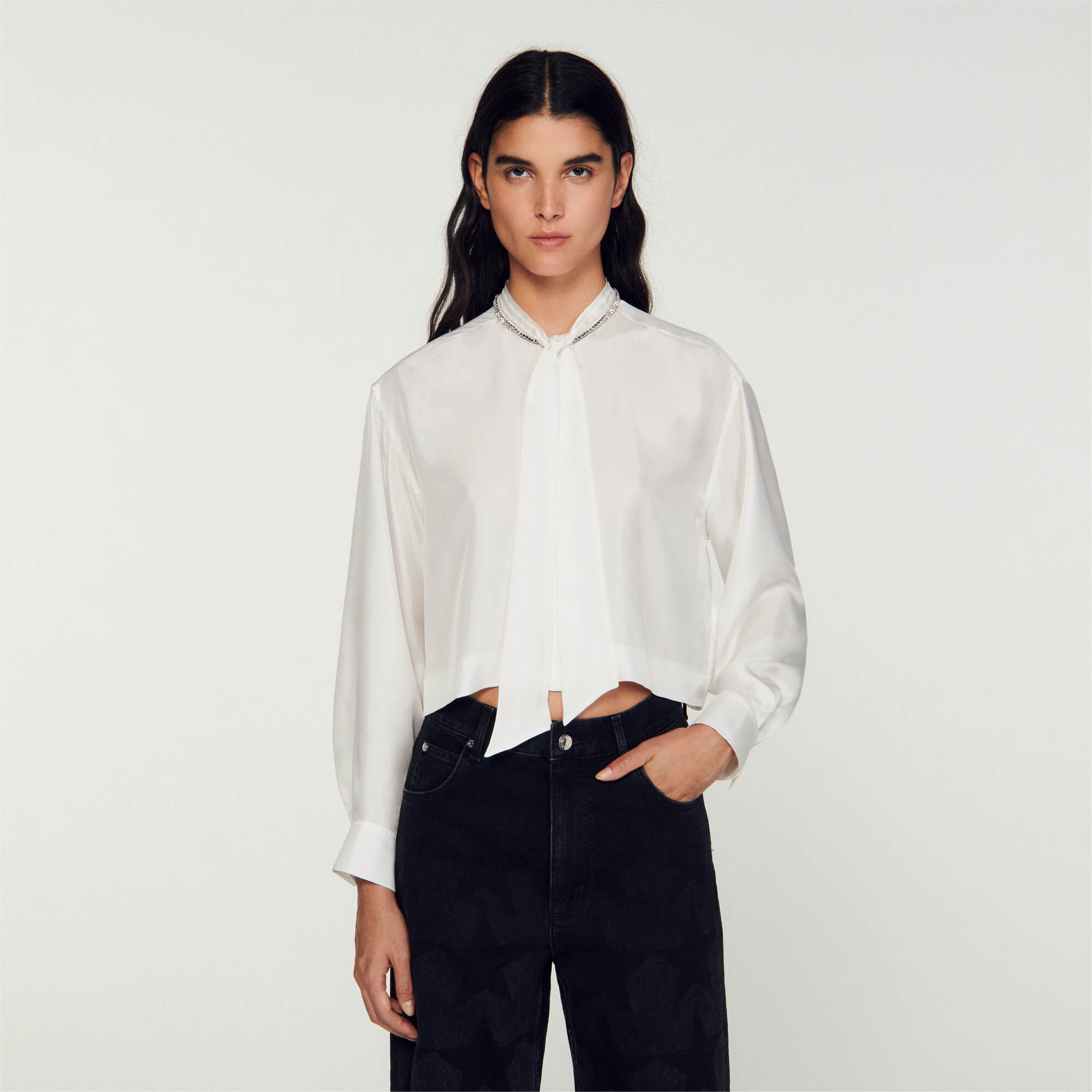 Soie chemise top