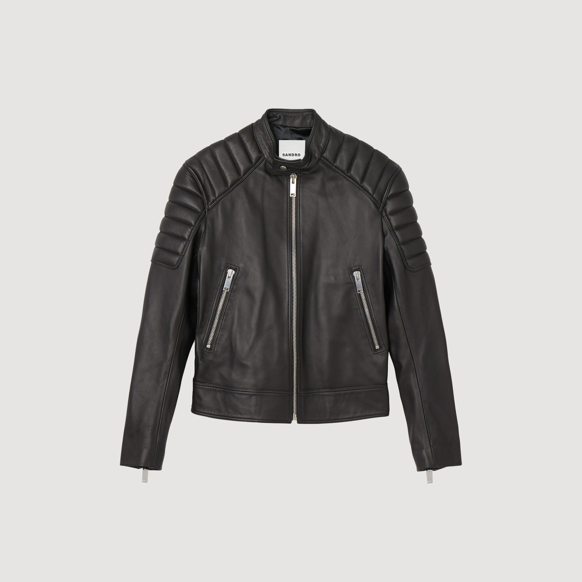 Veste en cuir sandro femme deals
