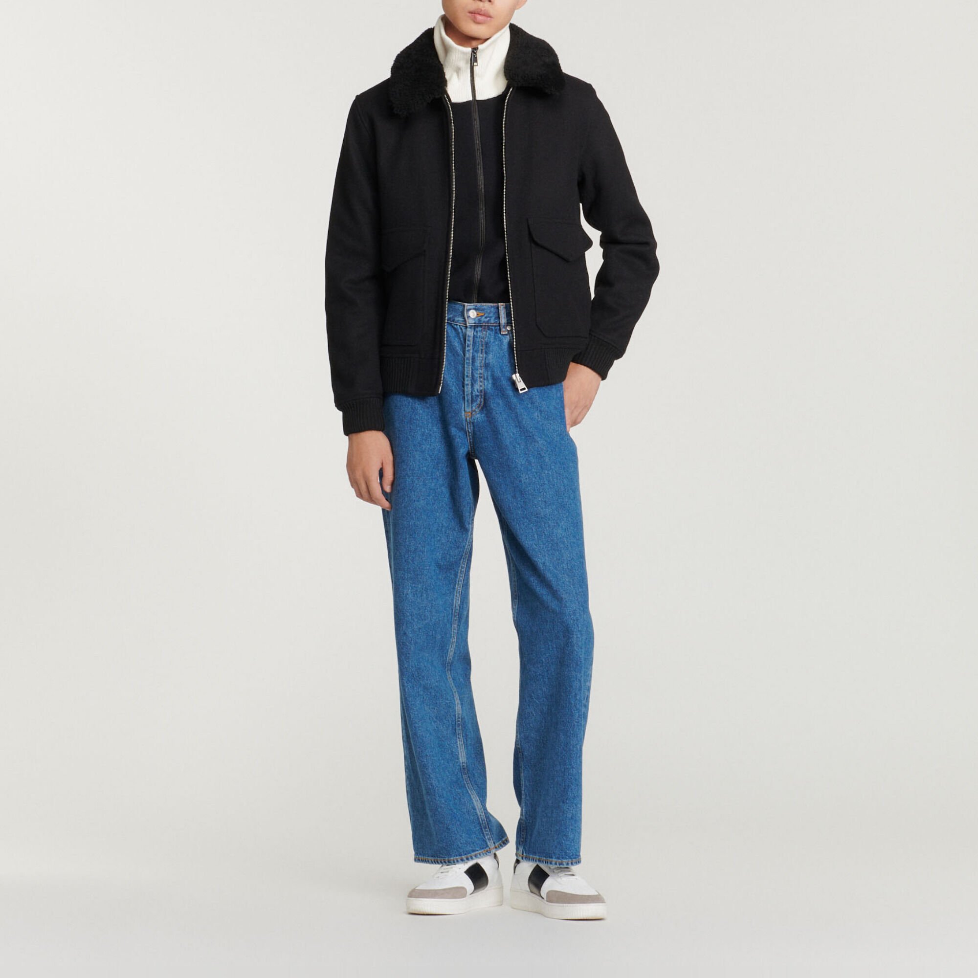 Manteau aviateur online homme mouton