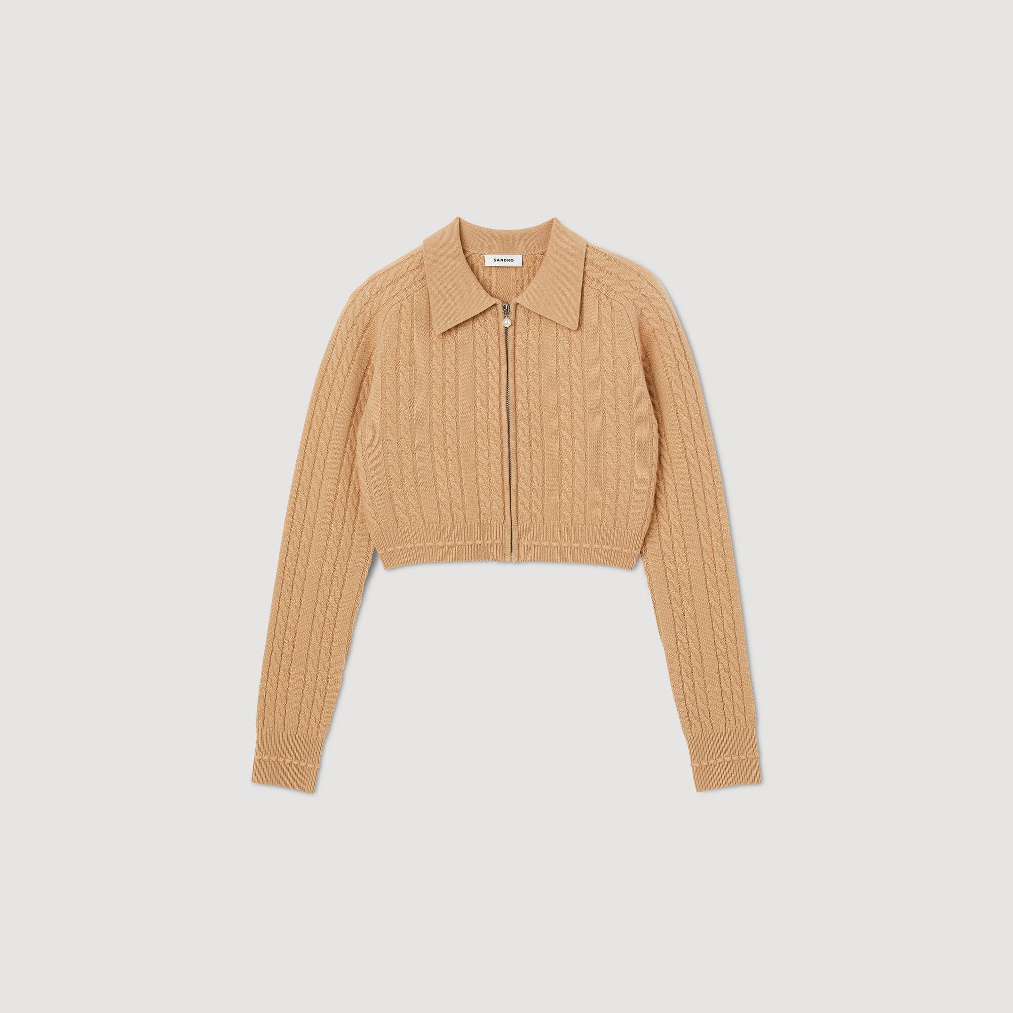 Gilet court sales camel femme