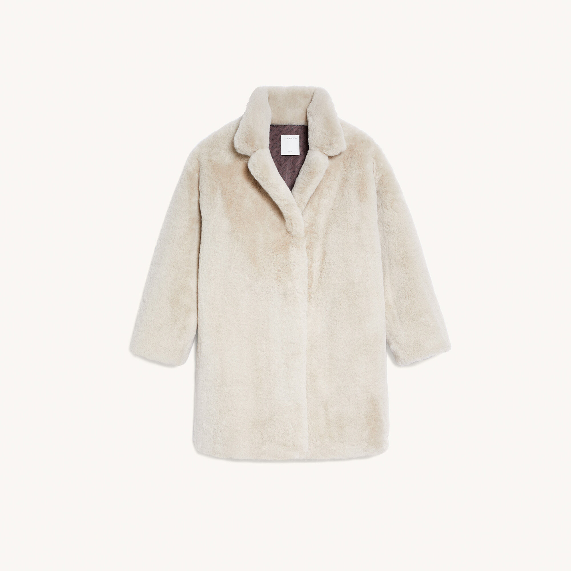 Manteau fausse fourrure sandro clearance