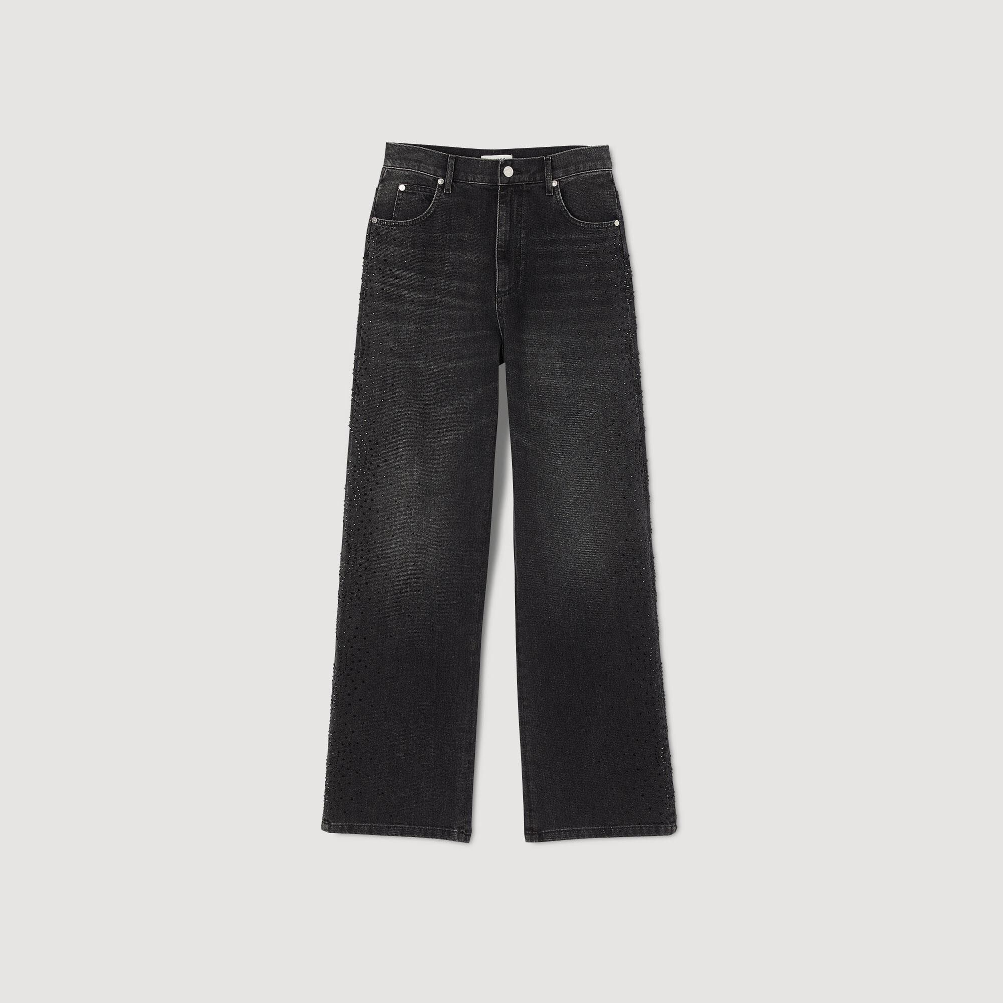 Jean droit delavé femme on sale