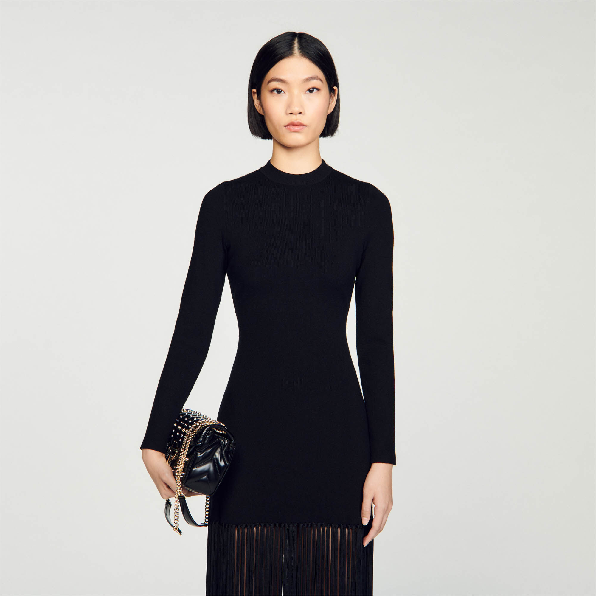 Robe maille noire sales