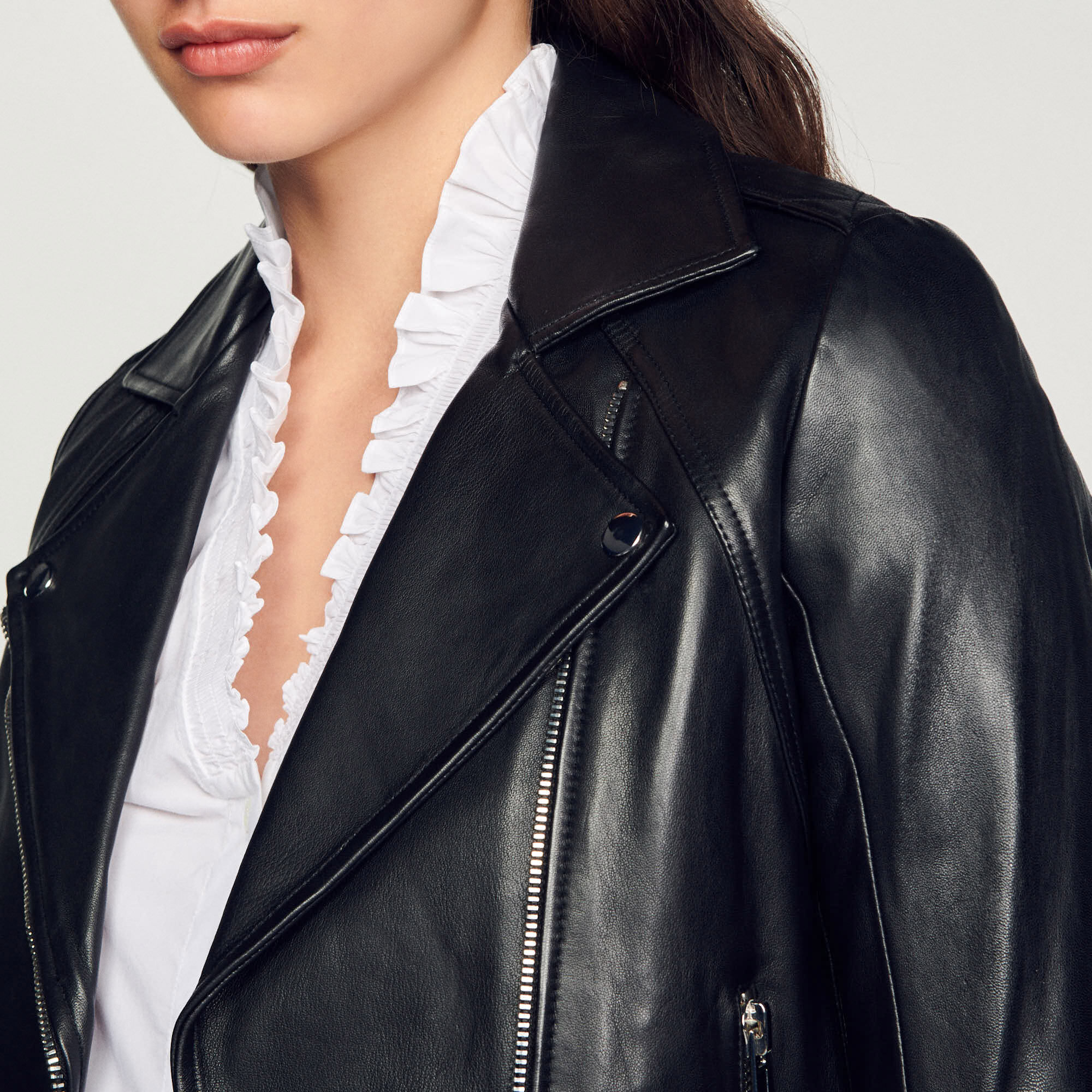 Perfecto cuir shop homme sandro