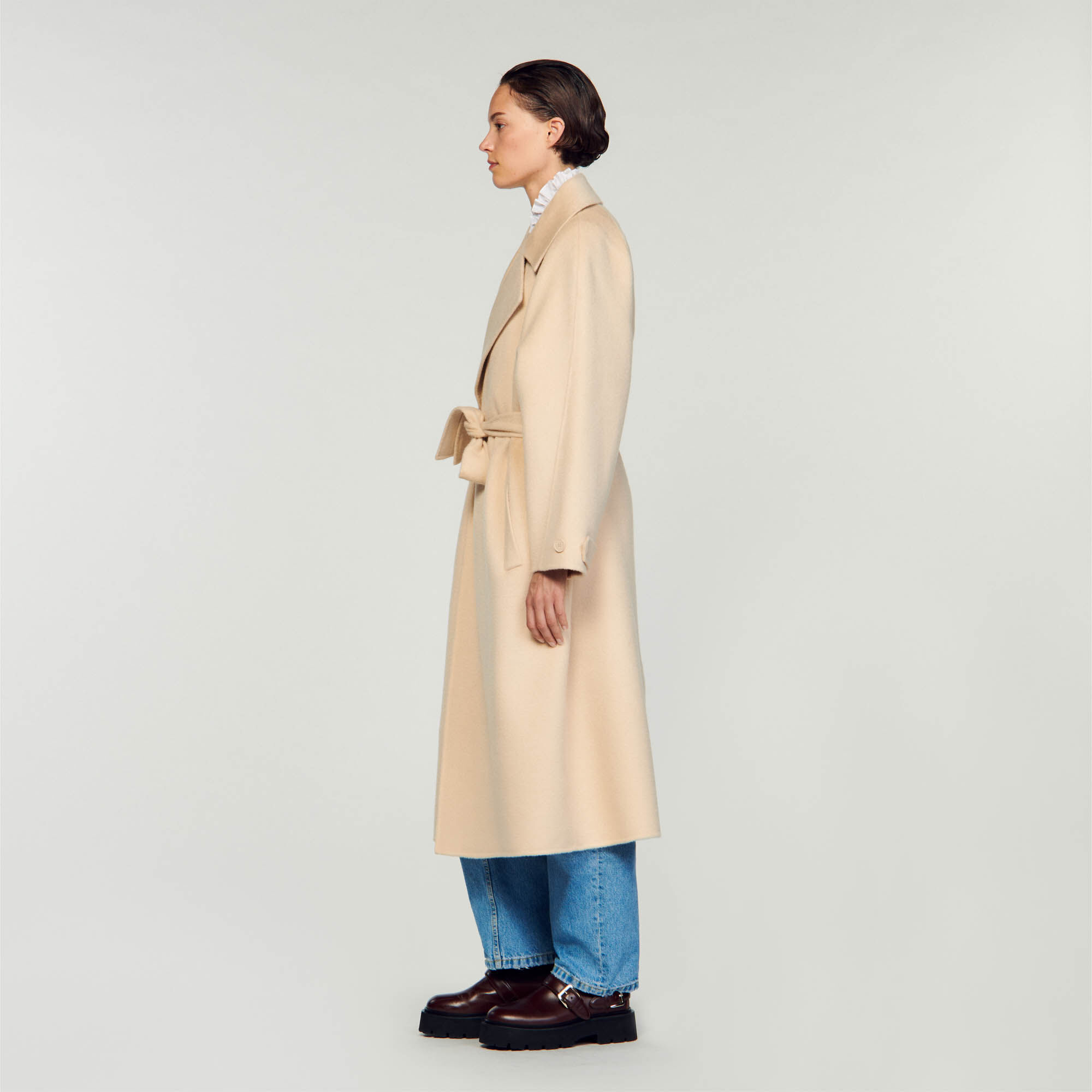 Manteau trench sales laine femme