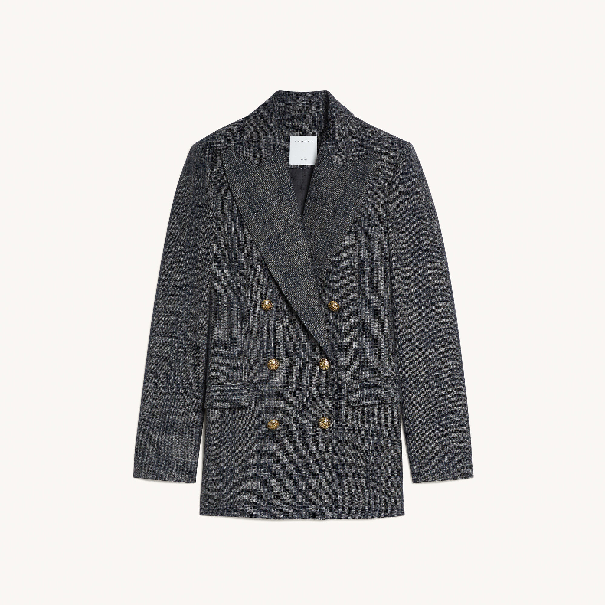 Veste tailleur à carreaux SFPVE00441 - LastChance-NL-FSelection | Sandro  Paris