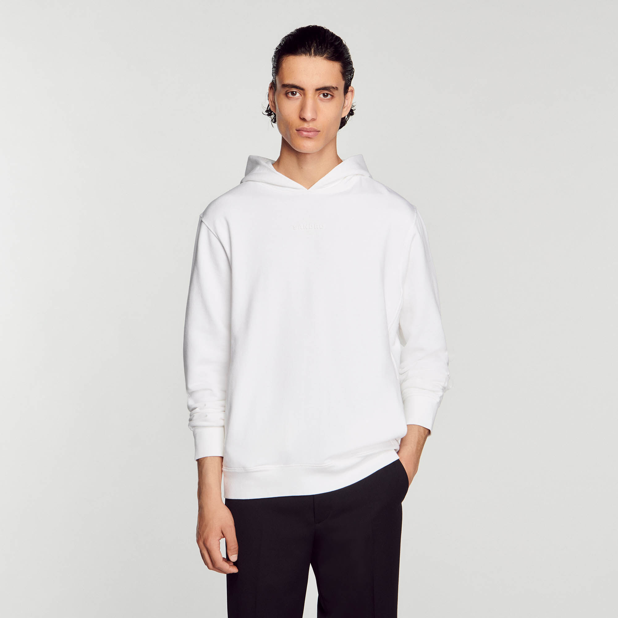 Sweat Hoodie logo rubber SHPSW00564 HAnciennesCollections