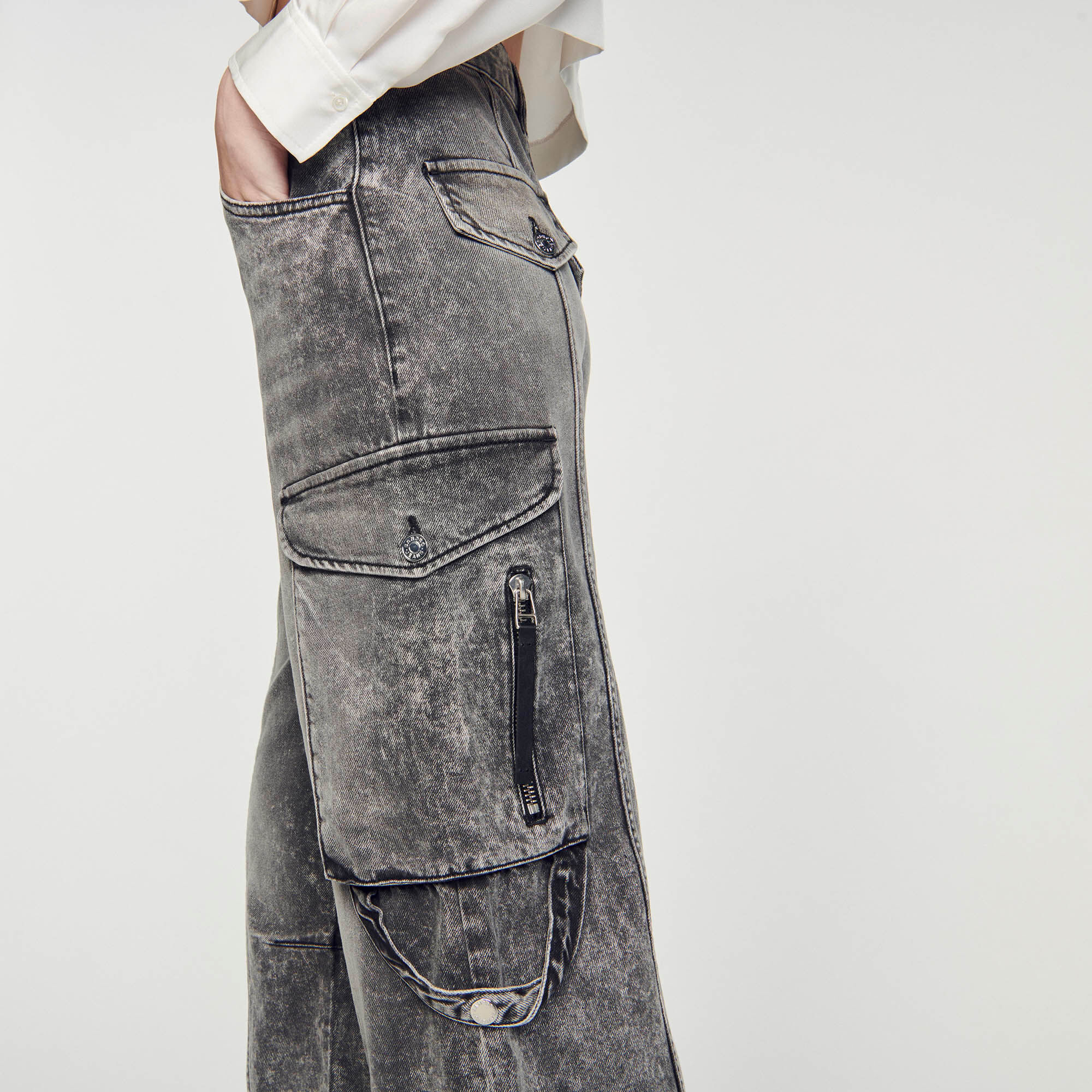 Jeans gris foncé femme on sale