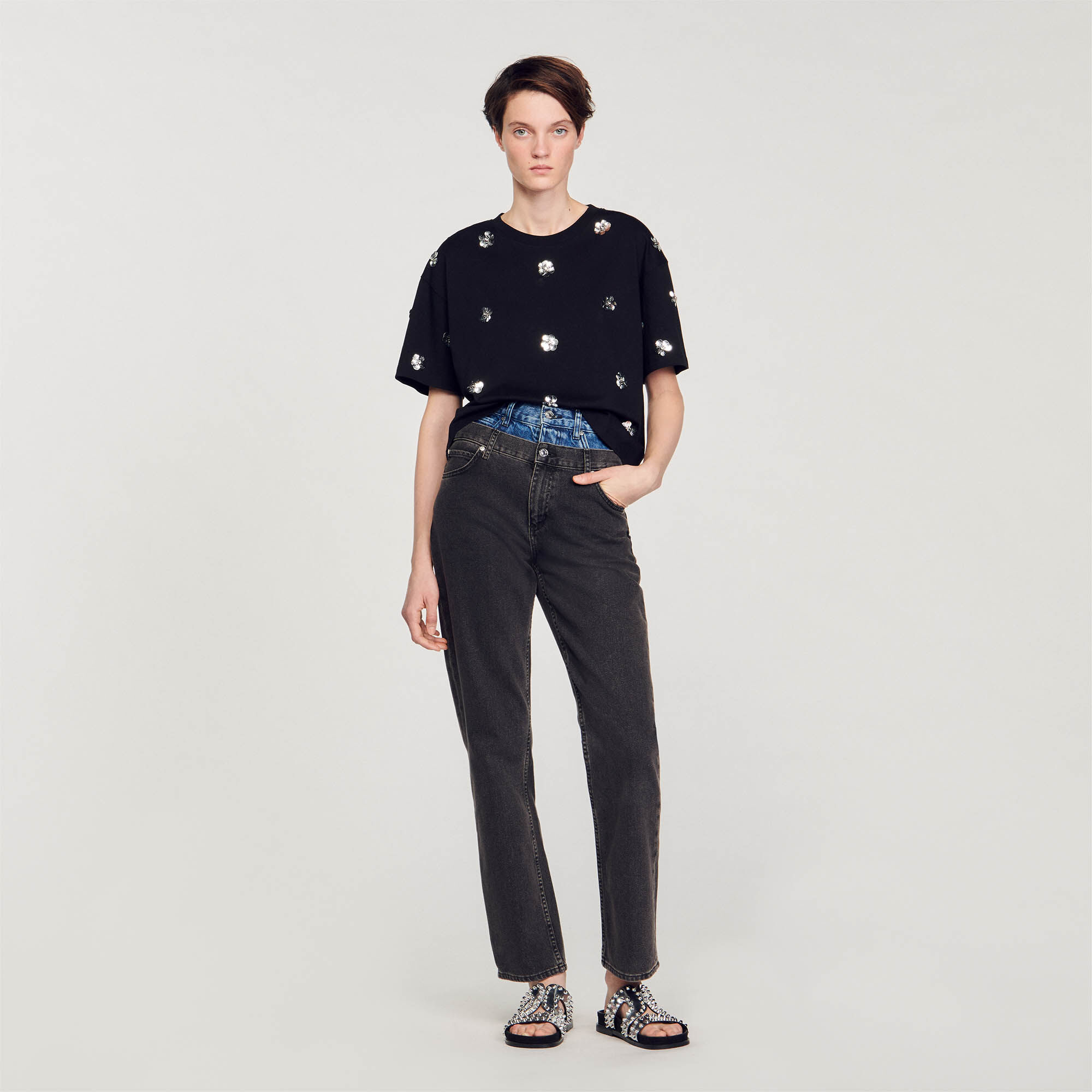 T shirt new arrivals imprimé femme zara