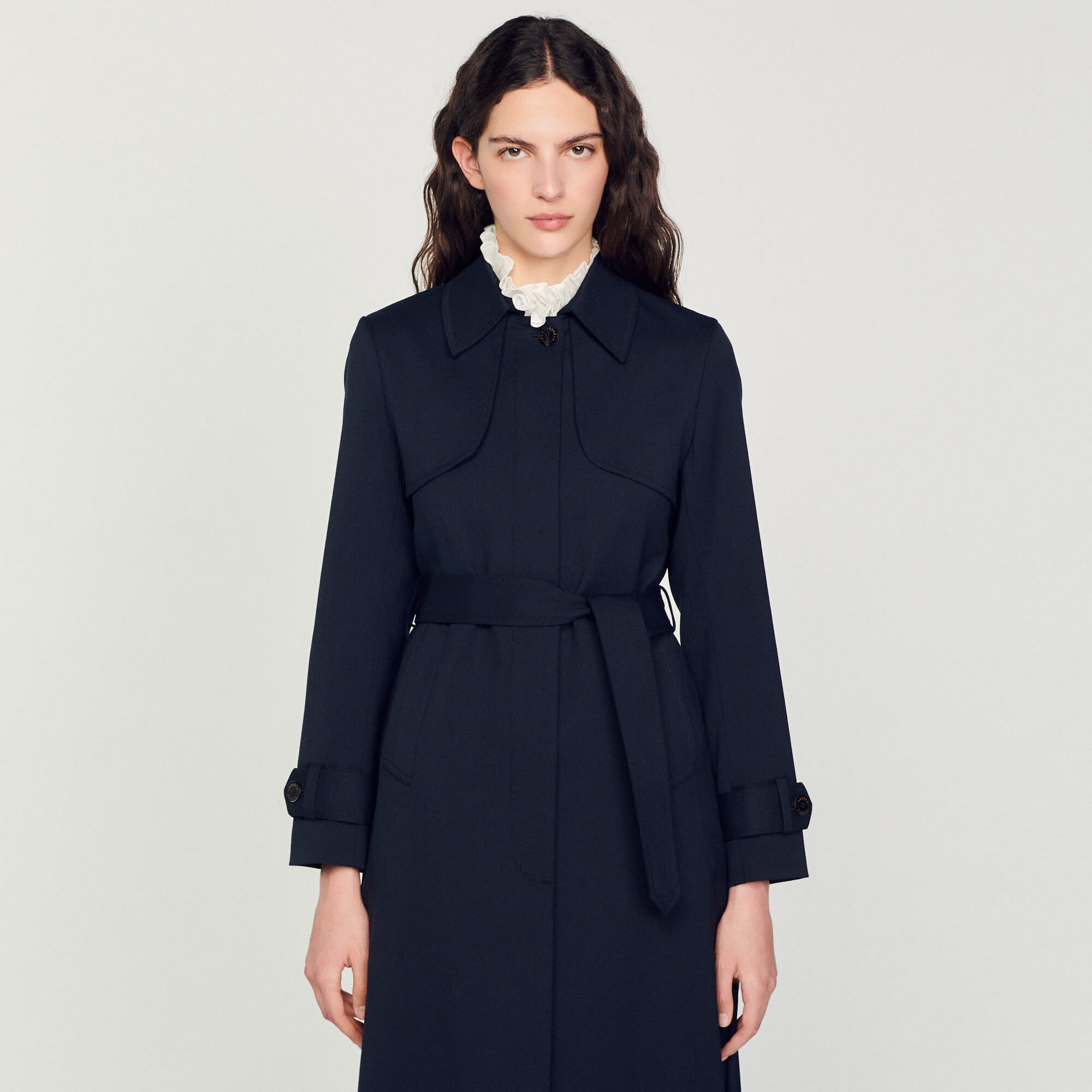 Manteau best sale plissé femme