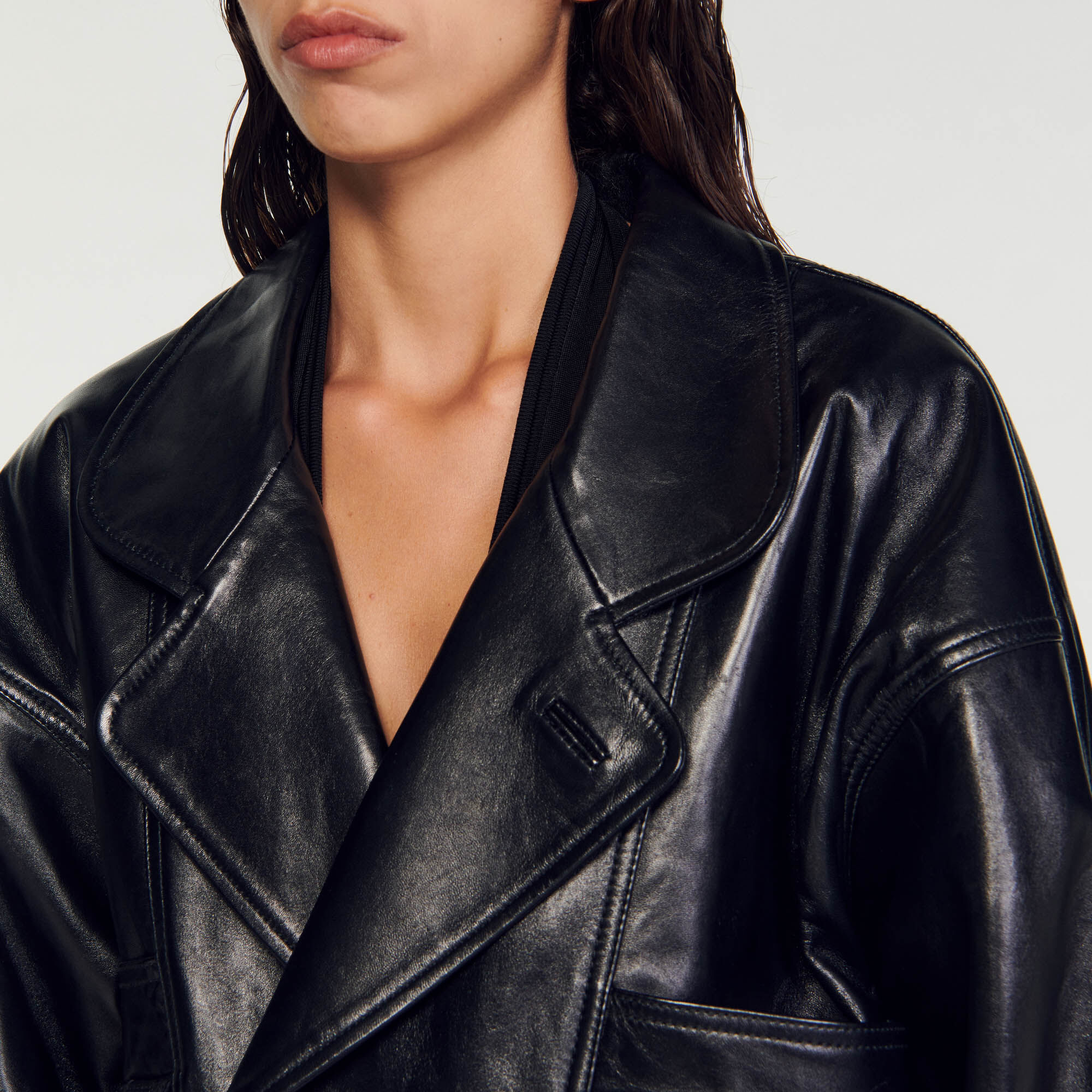 Blouson en deals cuir sandro