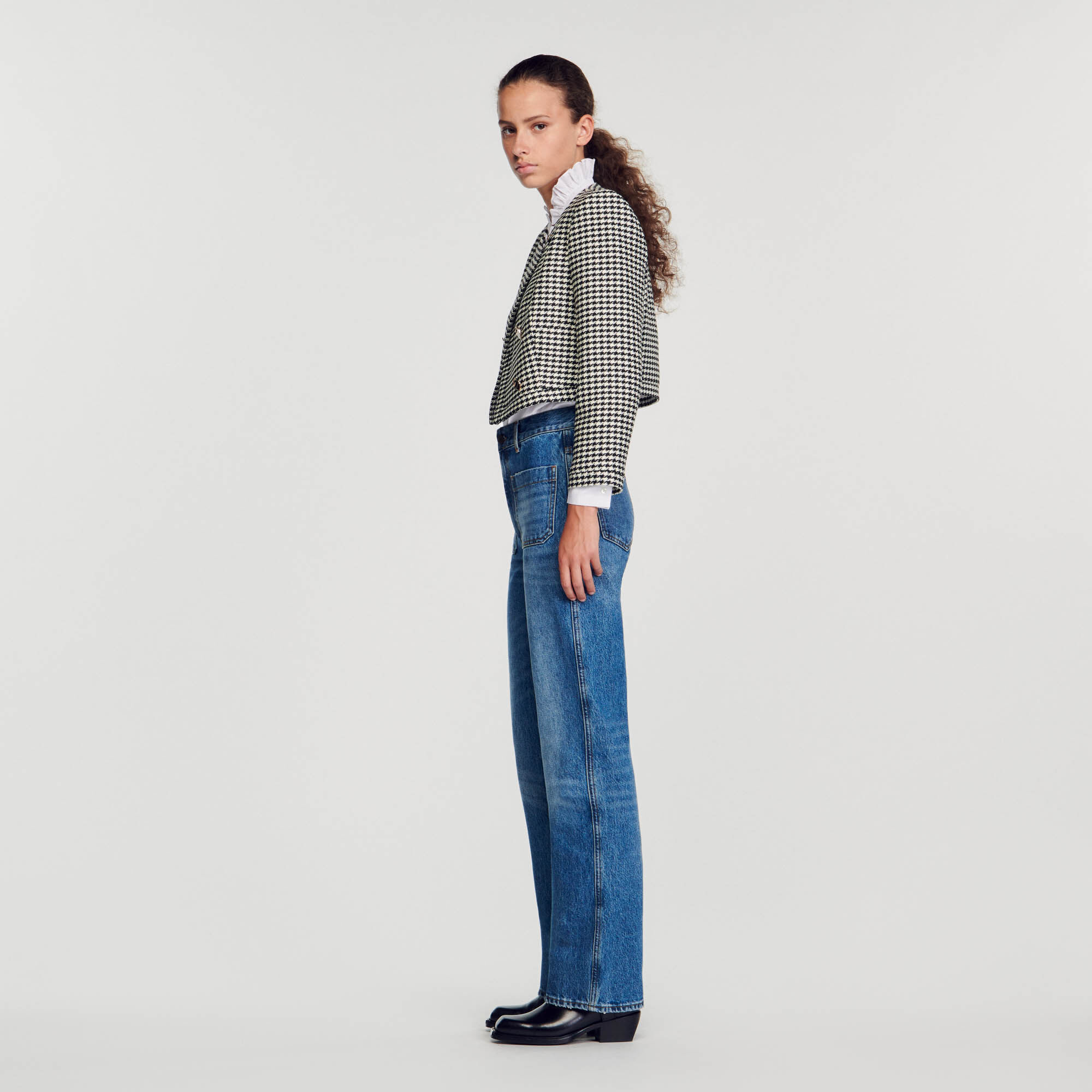 Veste sandro best sale pied de poule