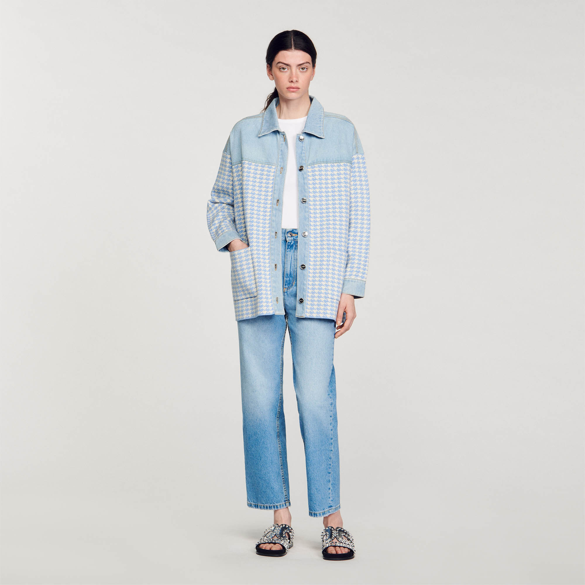 Pull sandro bleu ciel clearance