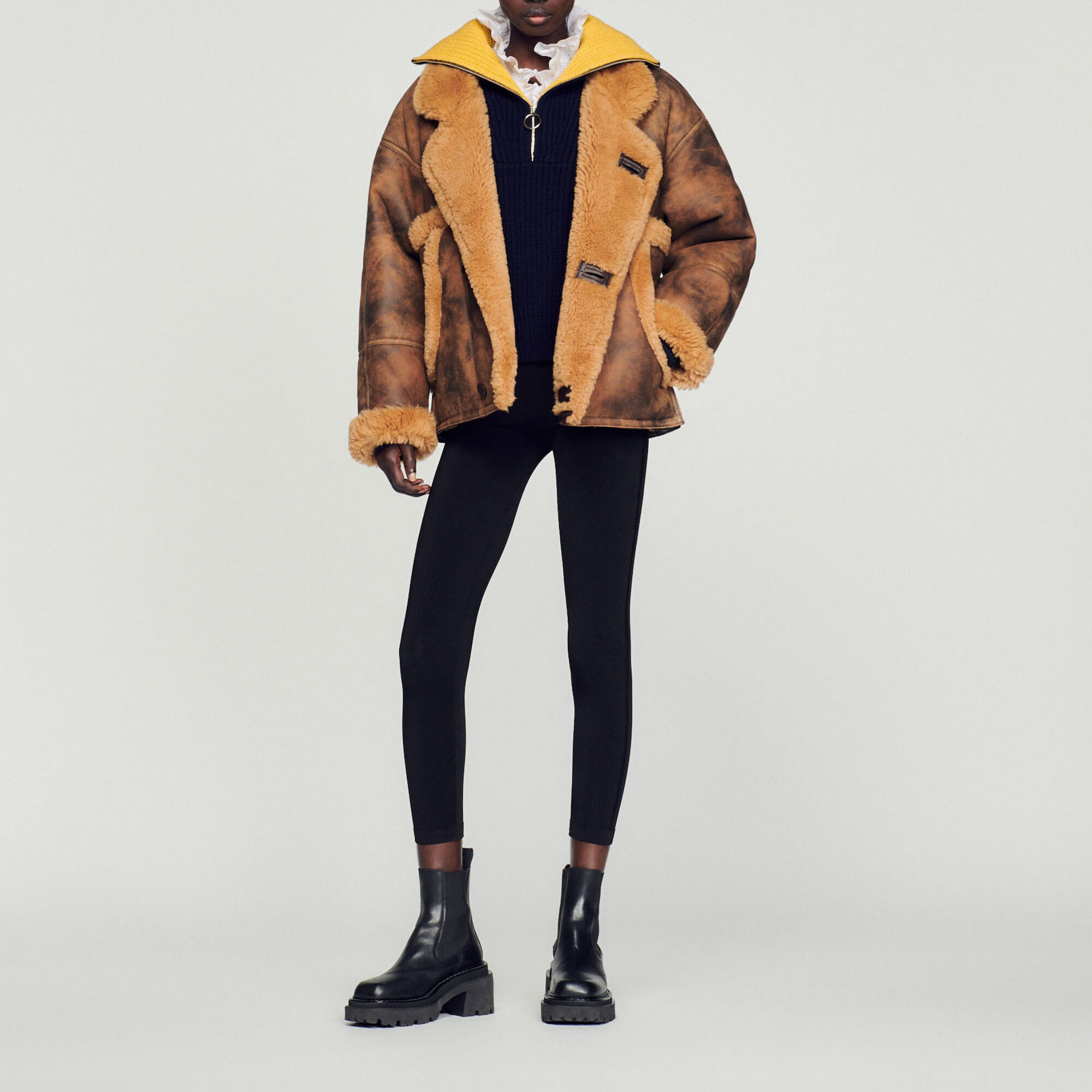 Manteau sandro sale outlet