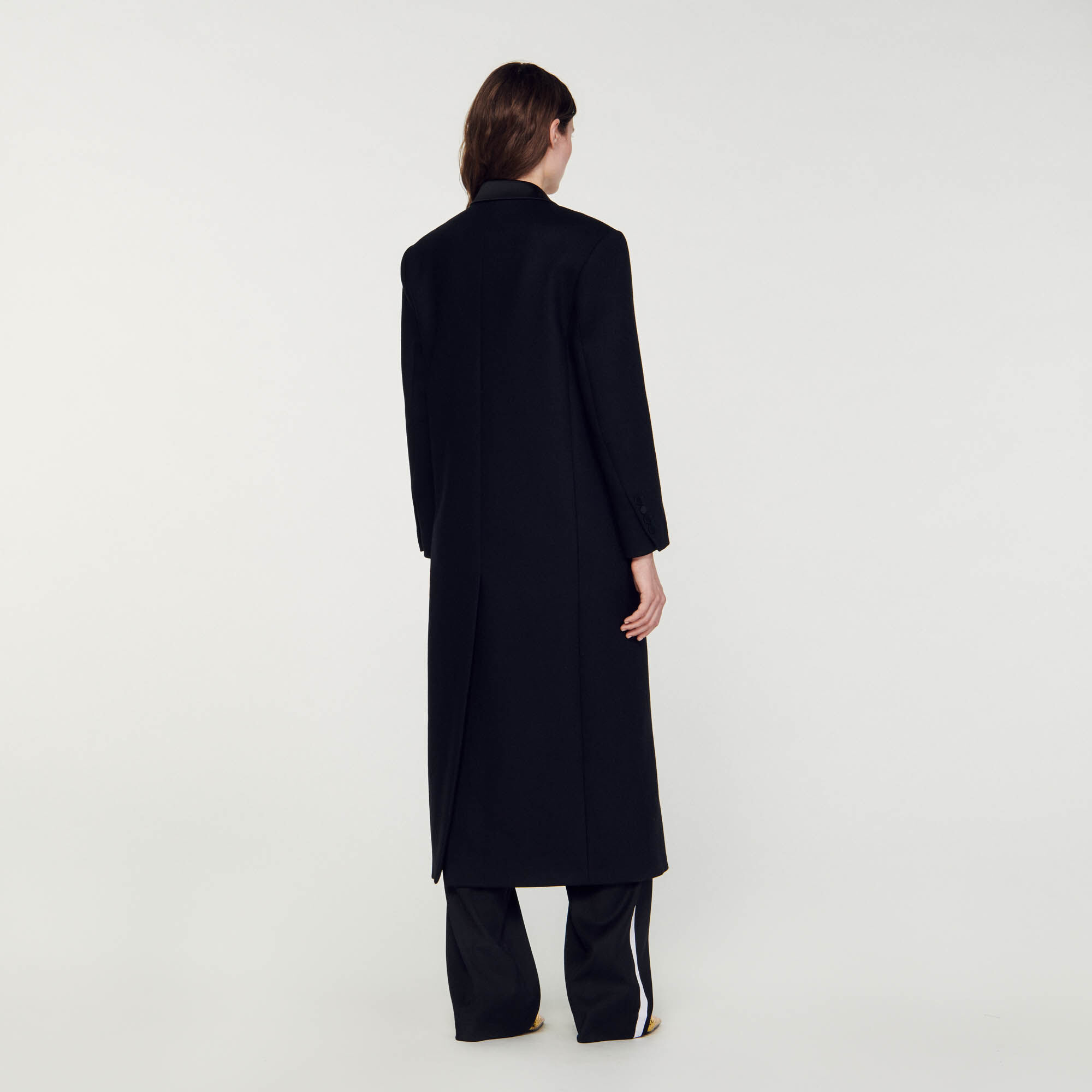 Manteau long sale noir femme