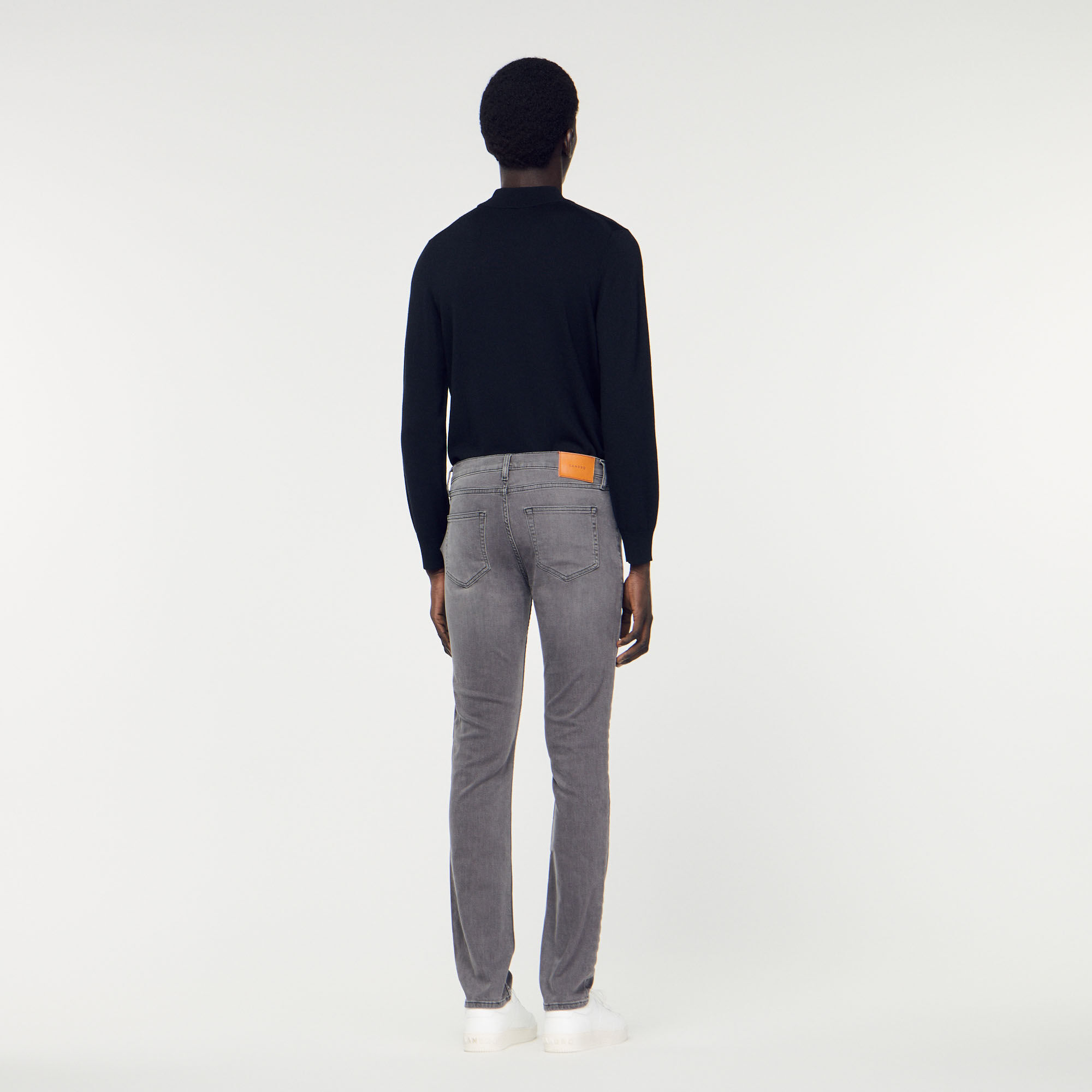 Jean gris d lav SHPJE00130 Jeans Sandro Paris