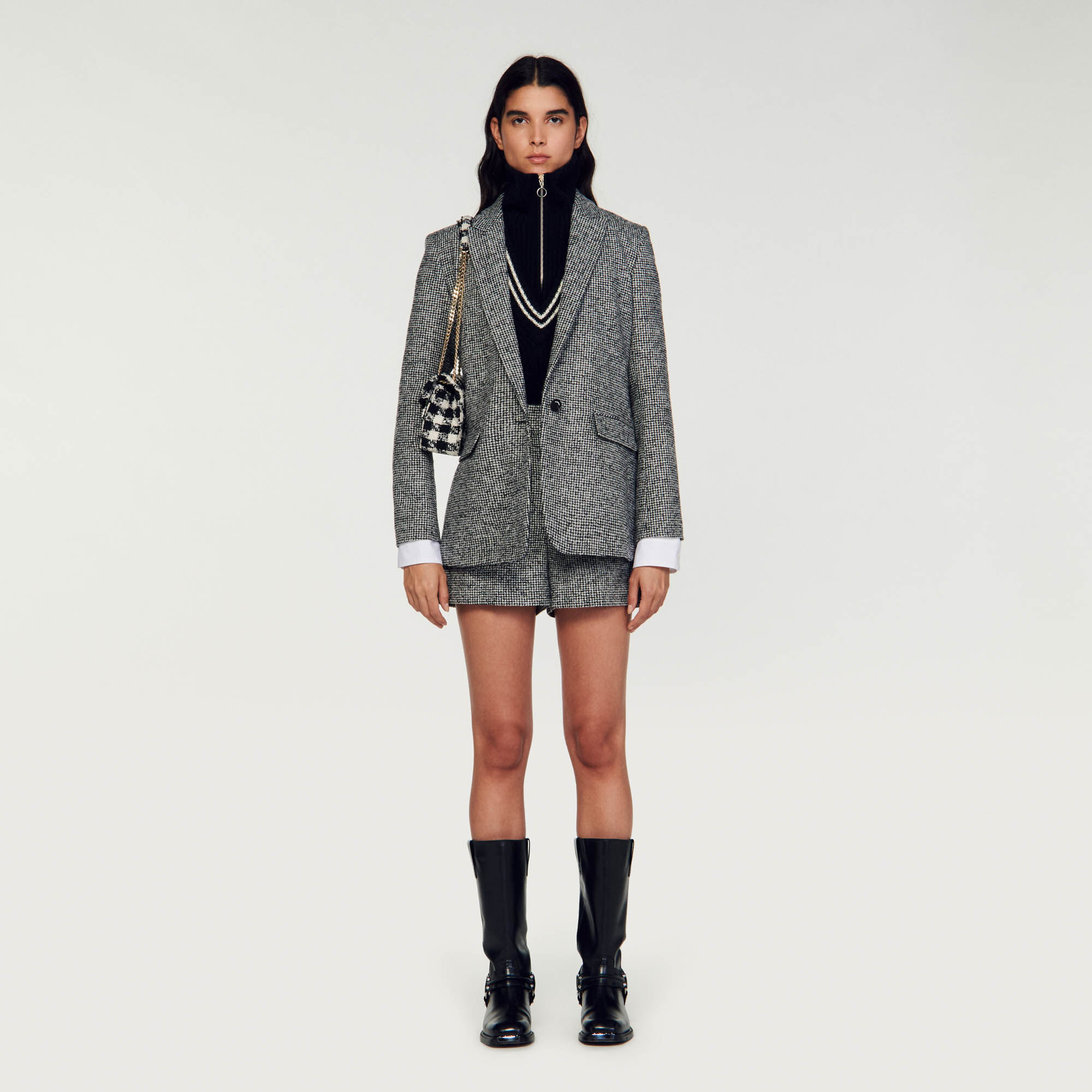 Veste tailleur pied 2025 de poule femme