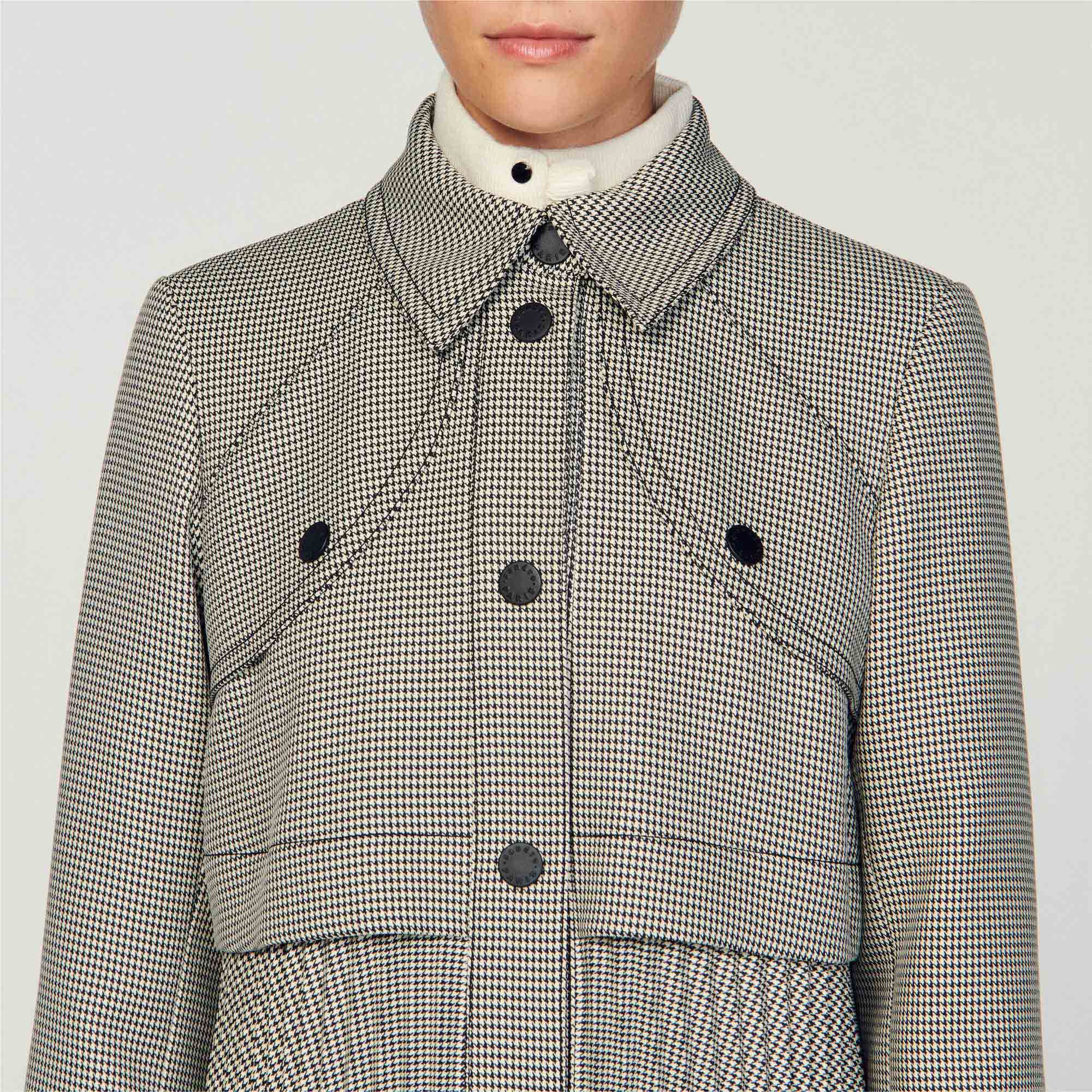 Sandro veste store pied de poule