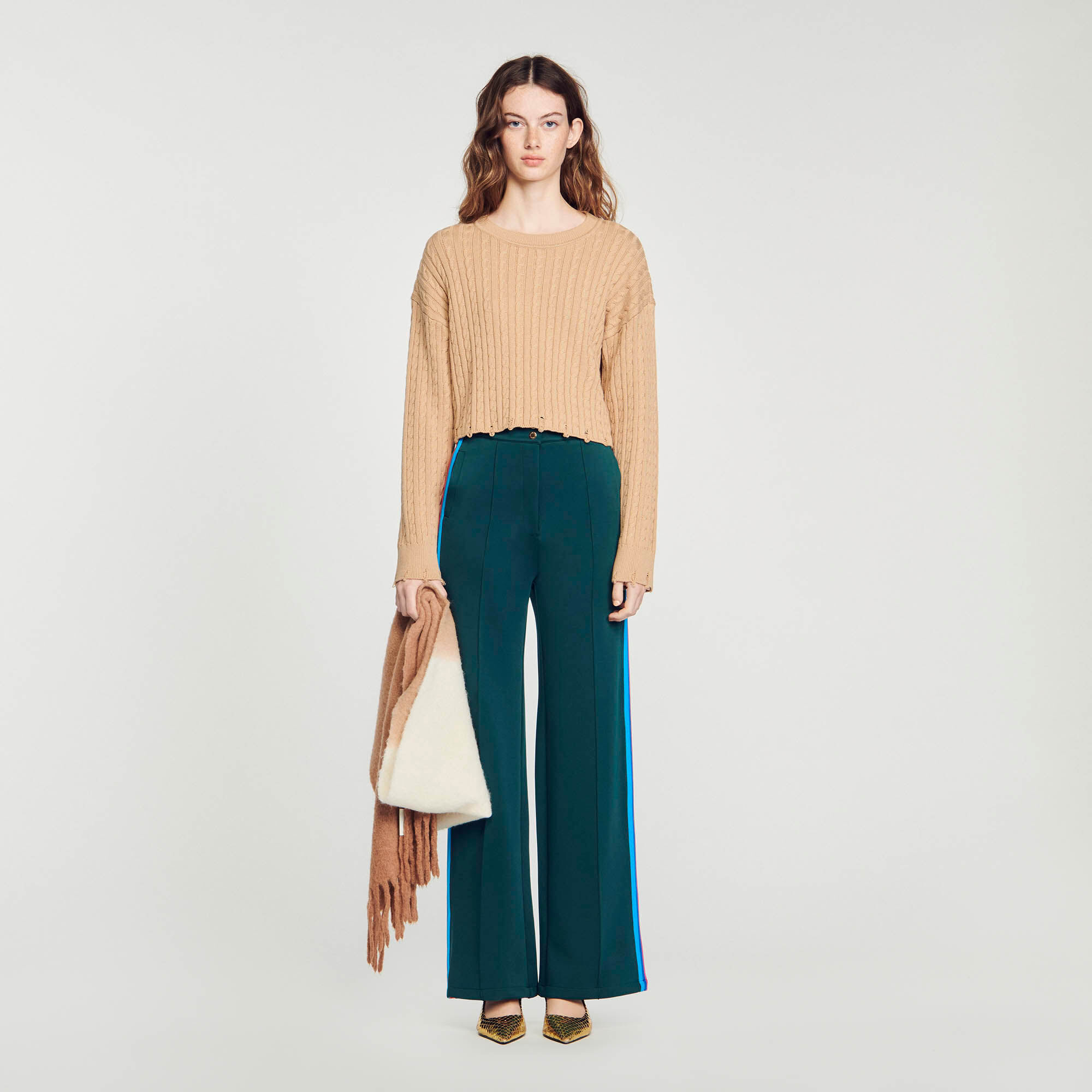 Pull court et large femme clearance