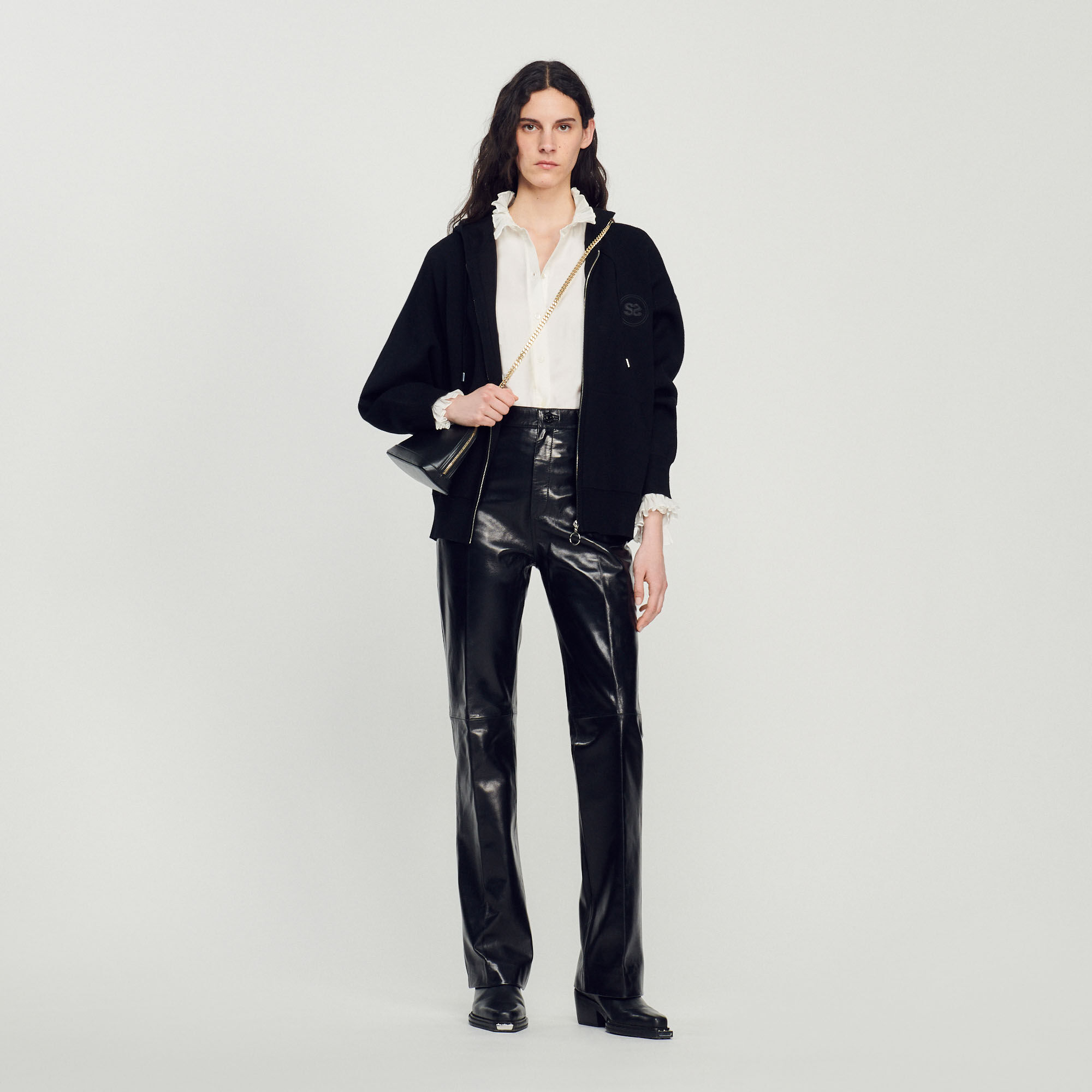 Pantalon femme cuir 2025