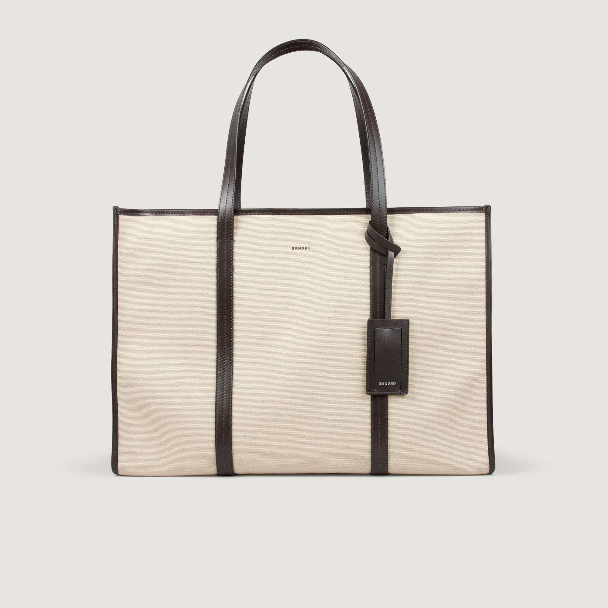 Sac cabas en toile - Sandro Paris - Modalova
