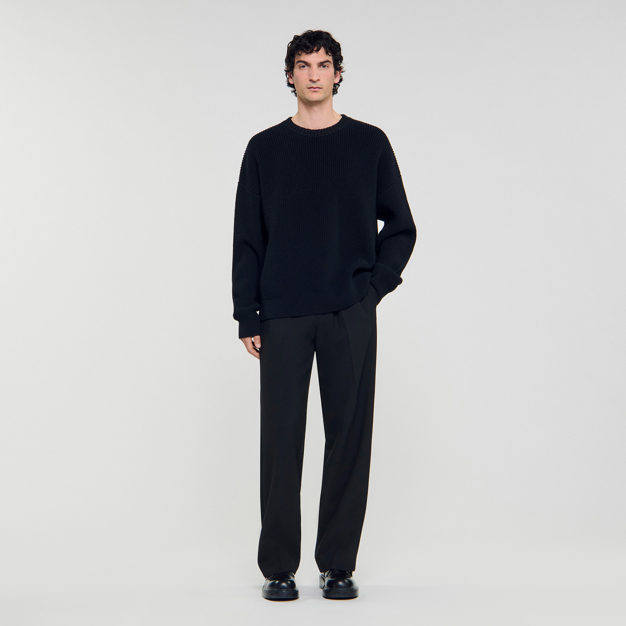 Pull en laine et cachemire - Sandro Paris - Modalova