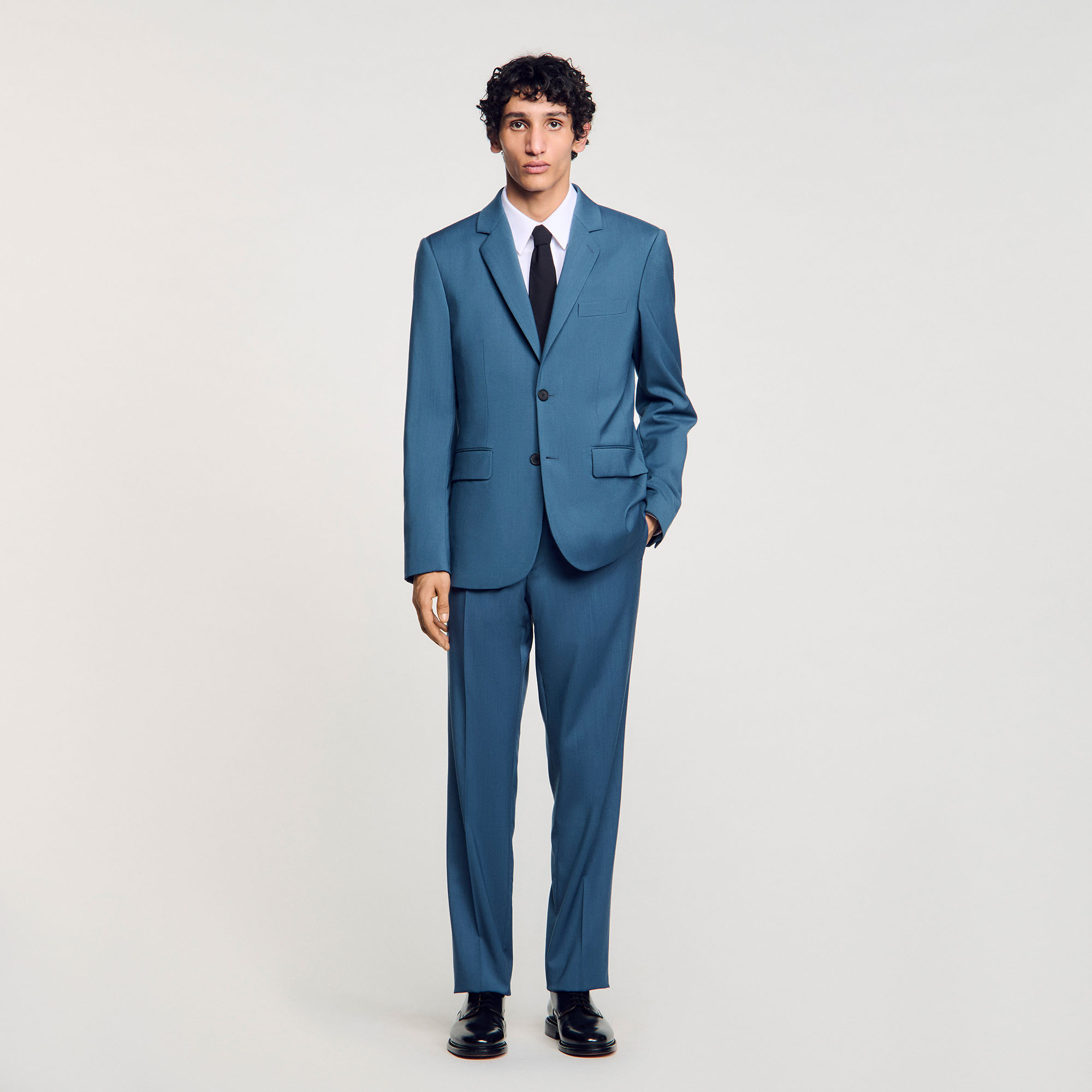 Veste de costume en laine - Sandro Paris - Modalova