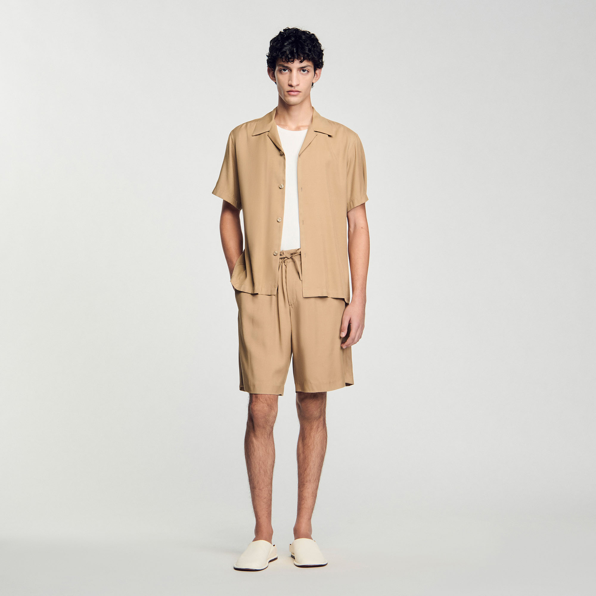 Chemise à col requin - Sandro Paris - Modalova