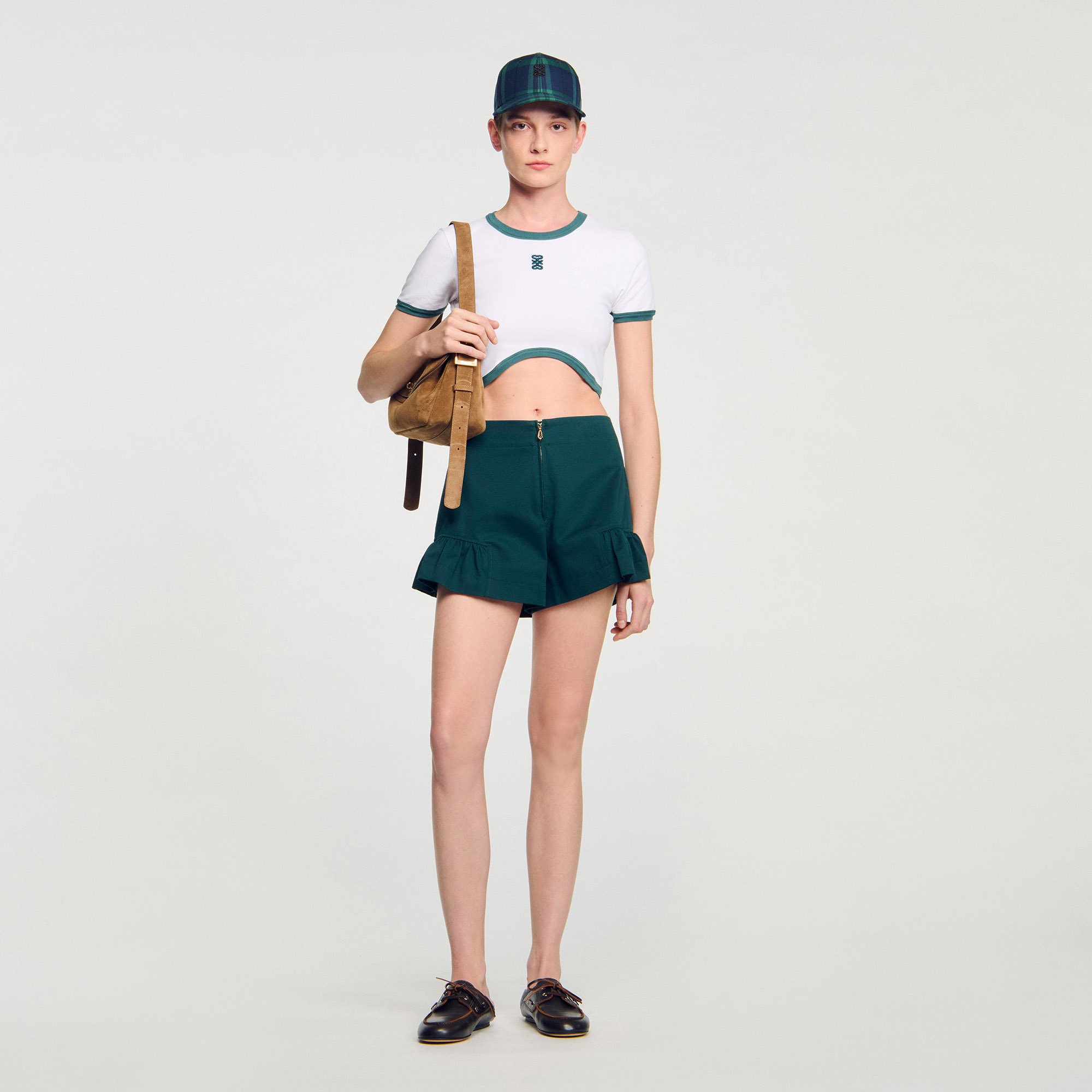 T-shirt court bicolore - Sandro Paris - Modalova