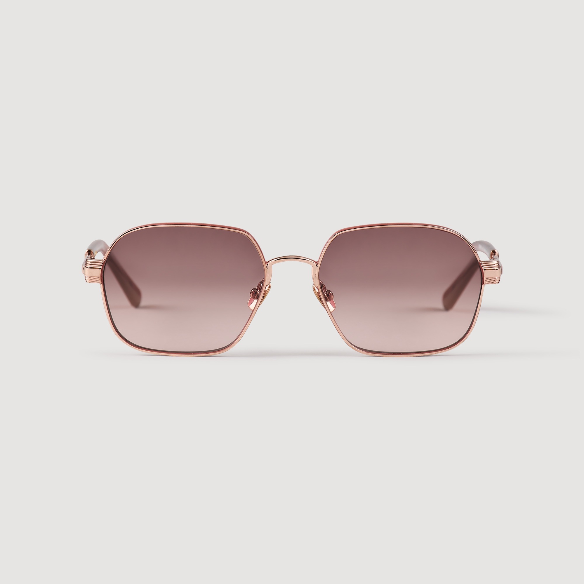 Lunettes de soleil en métal - Sandro Paris - Modalova