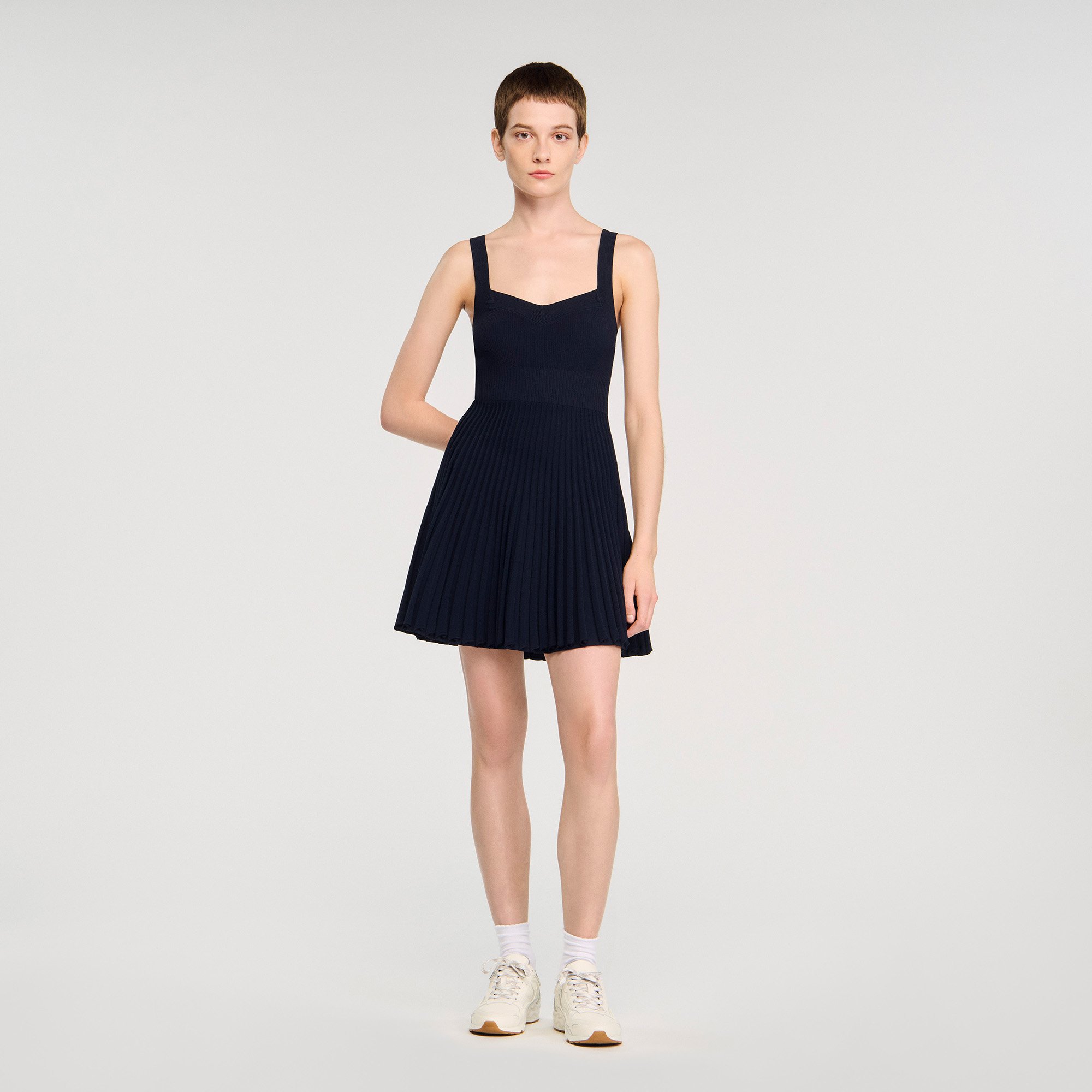Robe courte en maille - Sandro Paris - Modalova