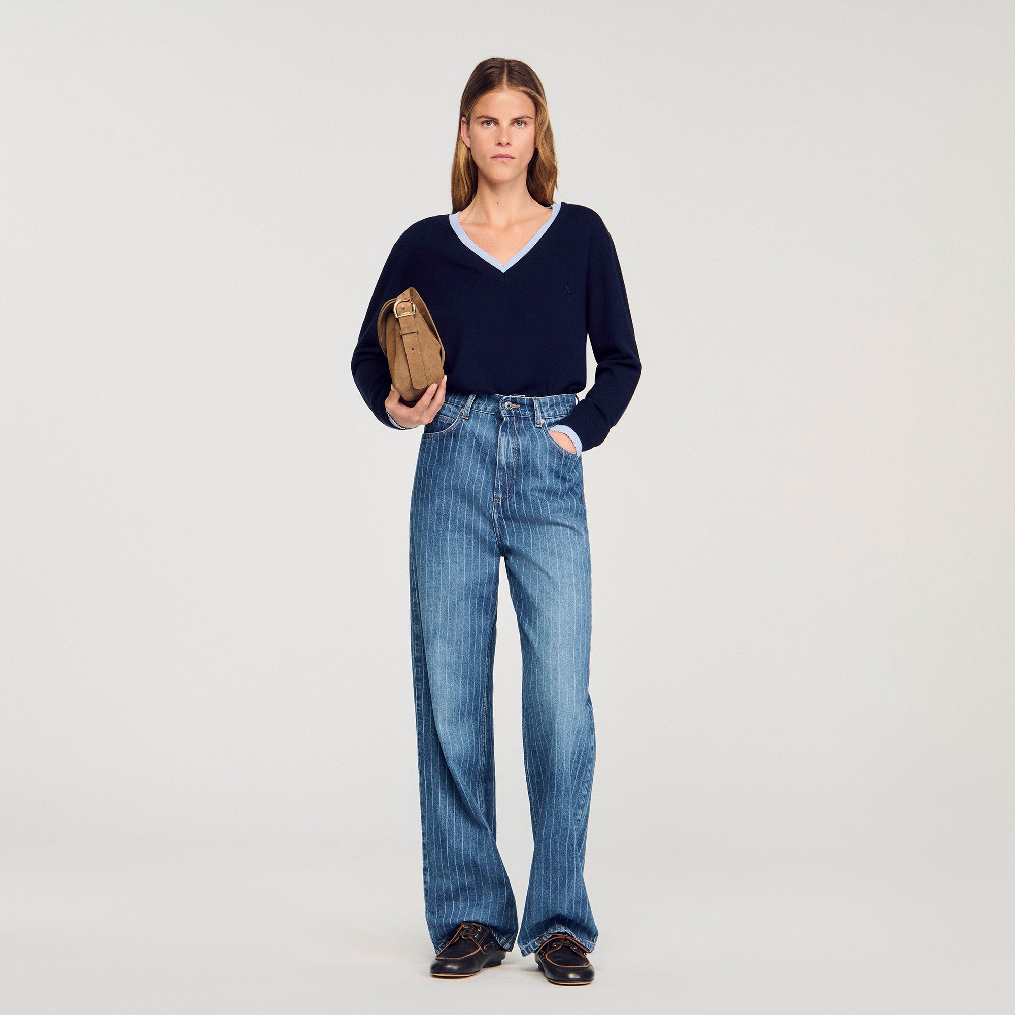 Pull en laine et cachemire - Sandro Paris - Modalova